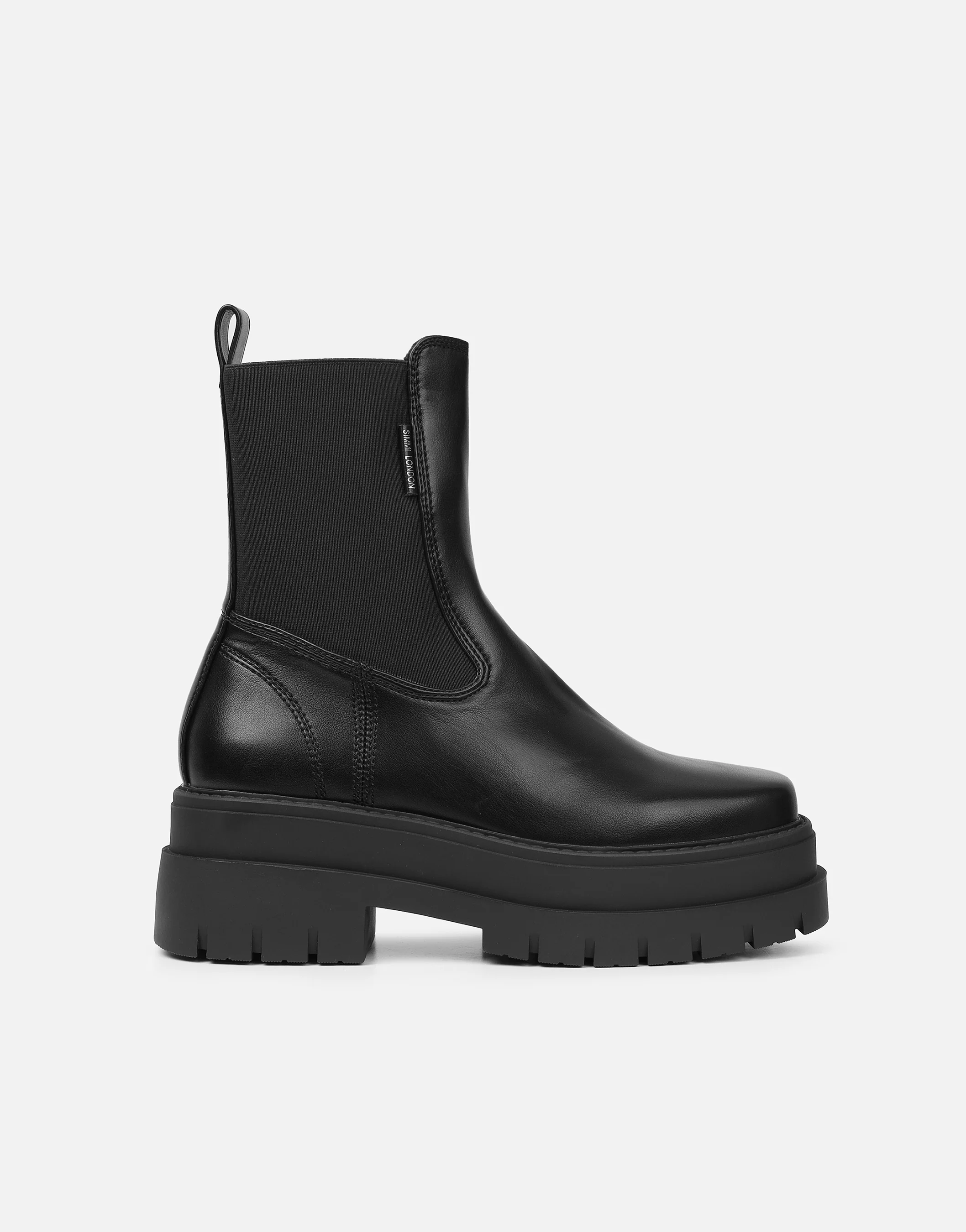 Arvin Black Chelsea Chunky Ankle Boots - Image 2