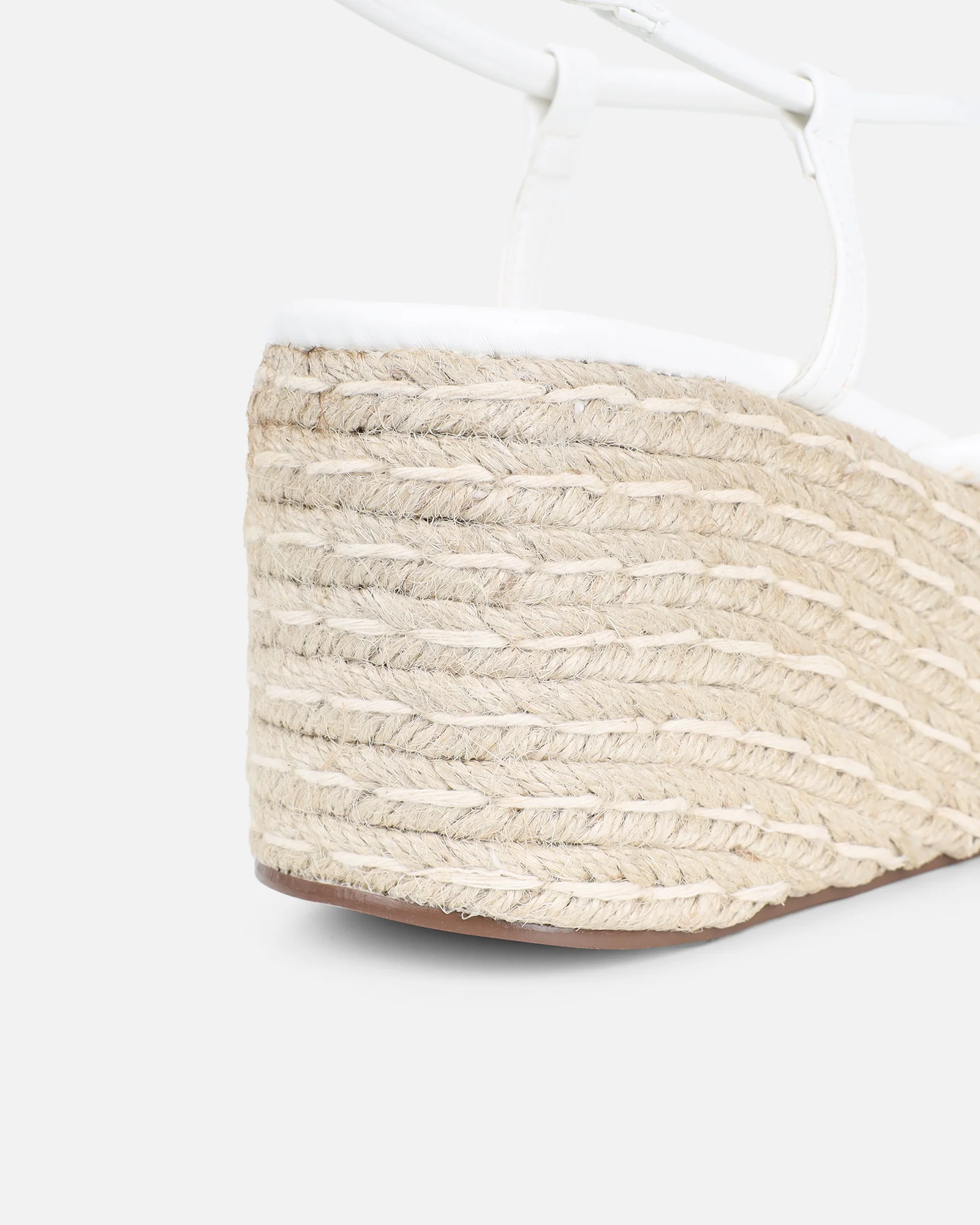 Belise White Wedge Heels - Image 3