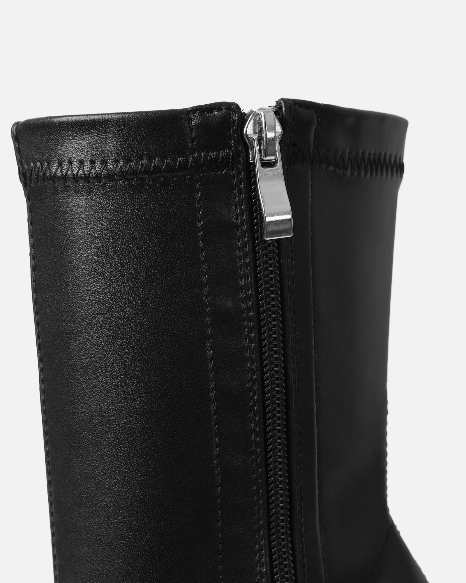 Bishop Black Stretch Platform Boots - Image 3