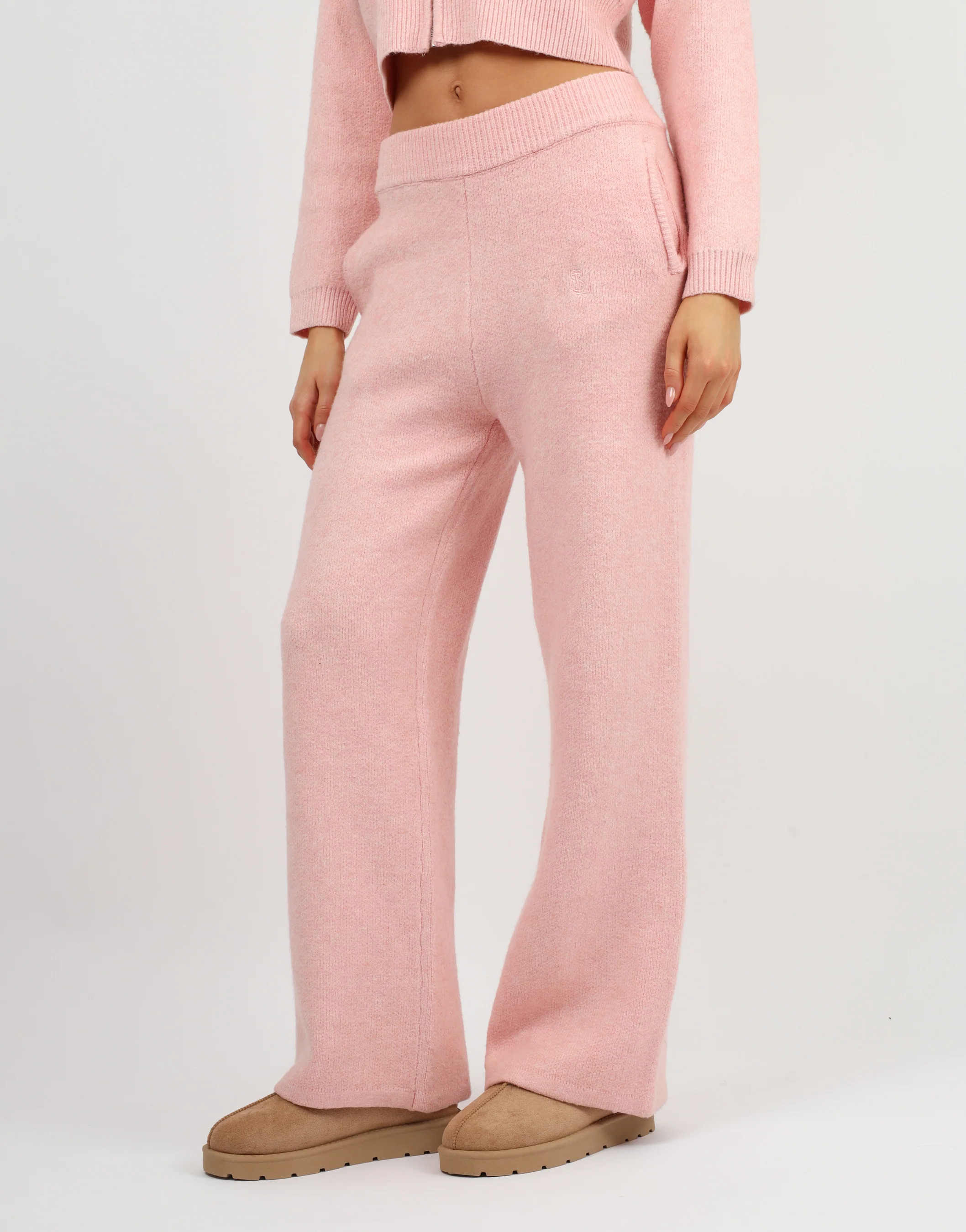 Caris Simmi Studios Knitted Trousers In Pink - Image 2