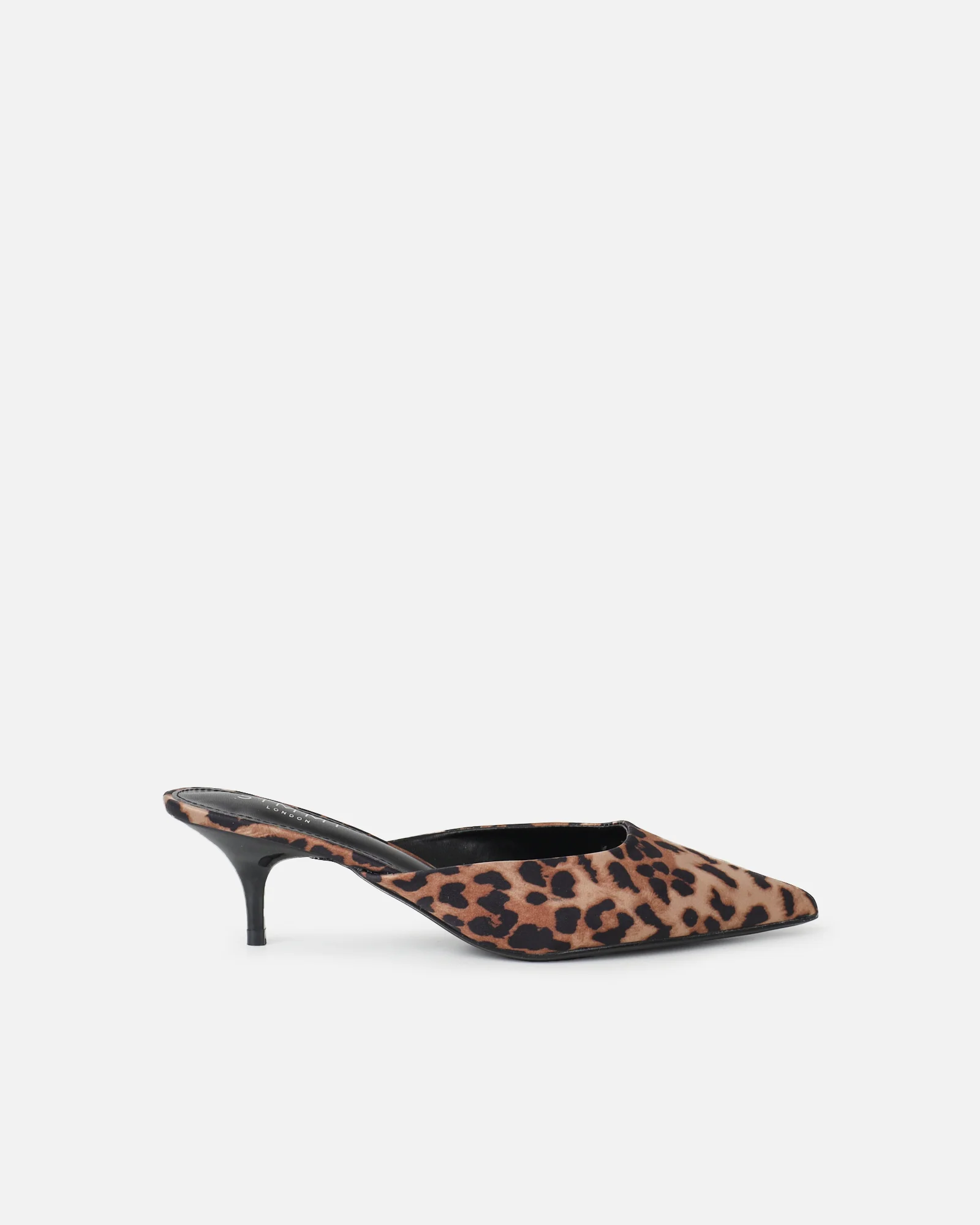 Carson Leopard Print Kitten Heeled Mules - Image 2