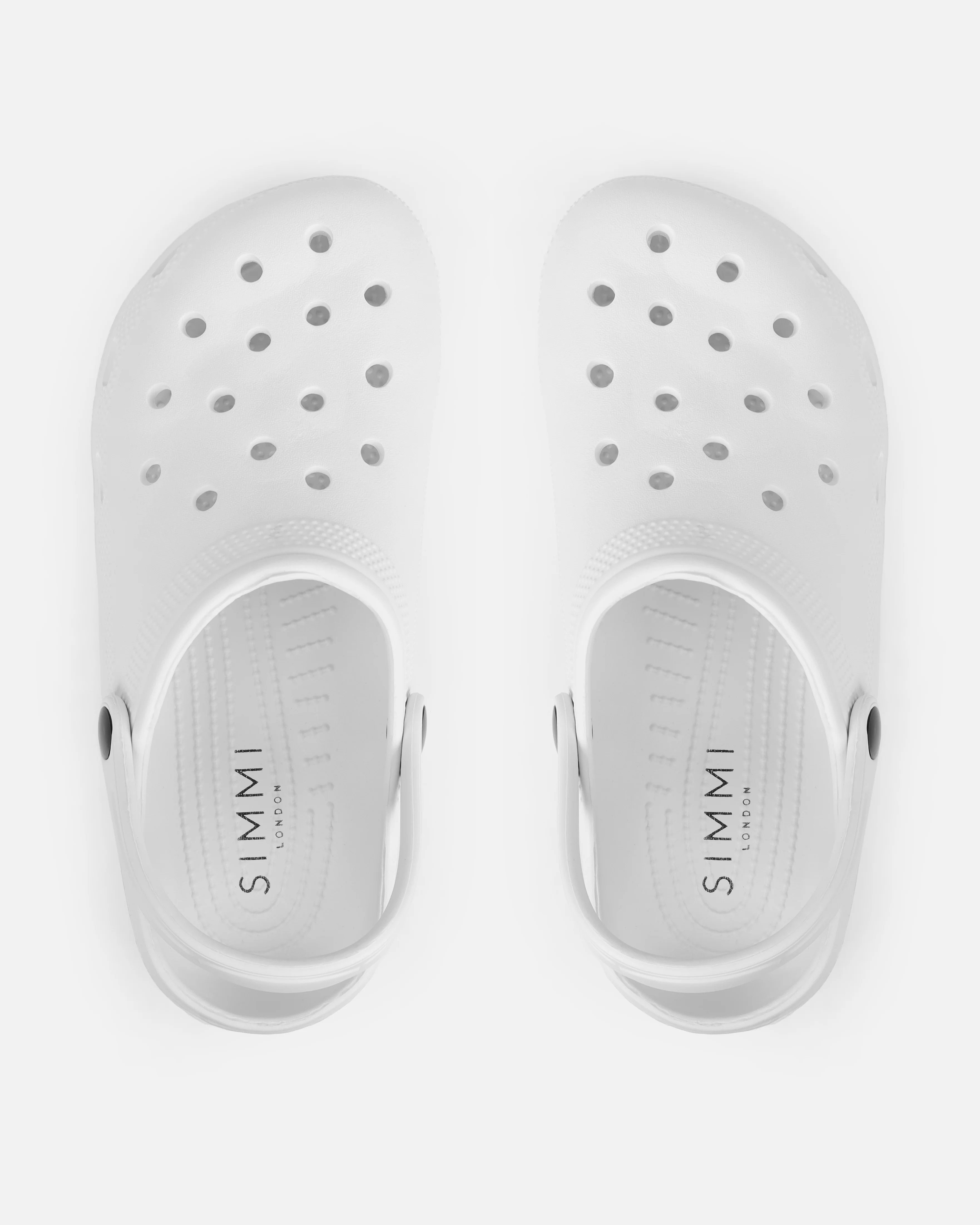 Cruz White Moulded Flat Clogs - Image 3