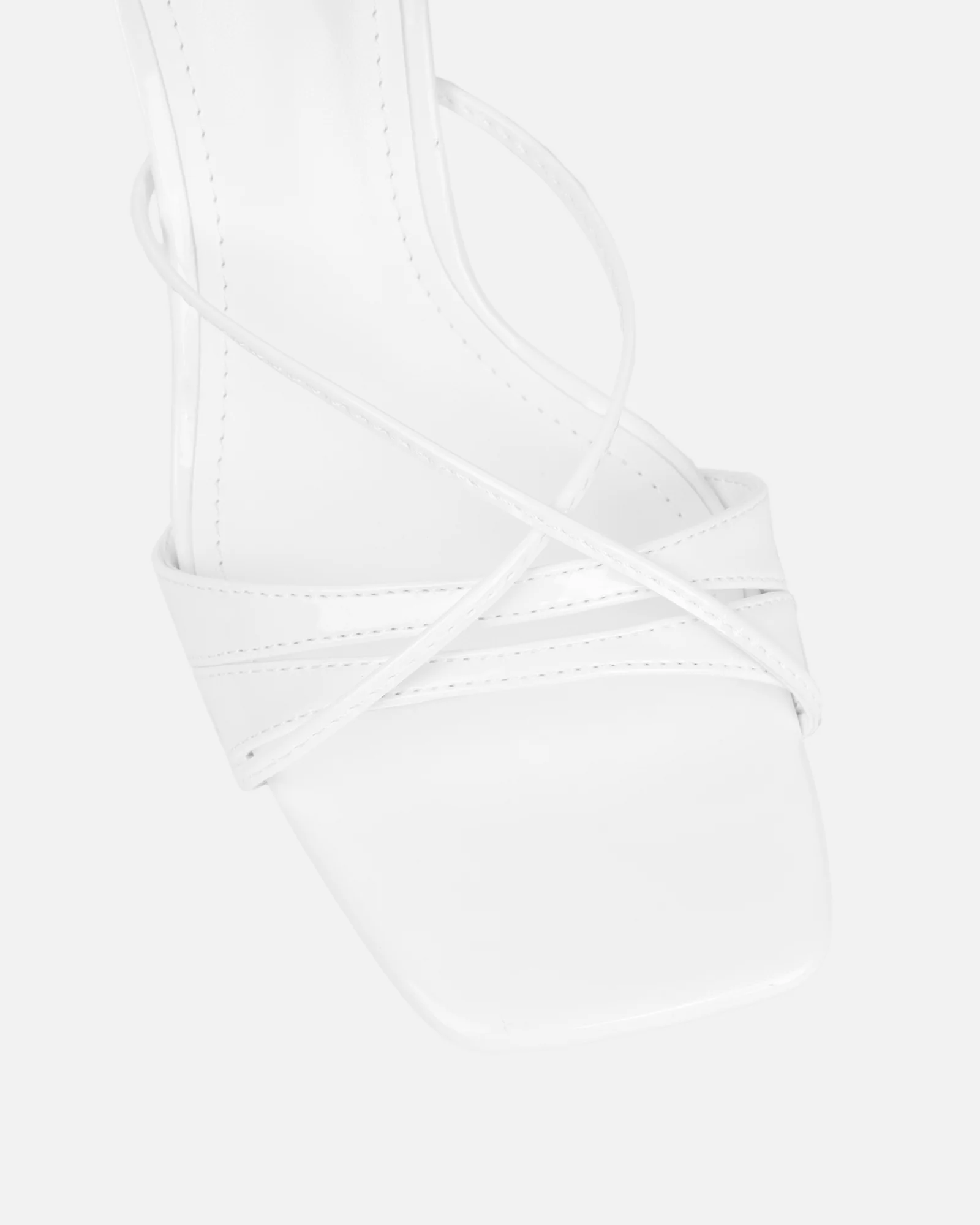 Danique White Patent Mules - Image 4