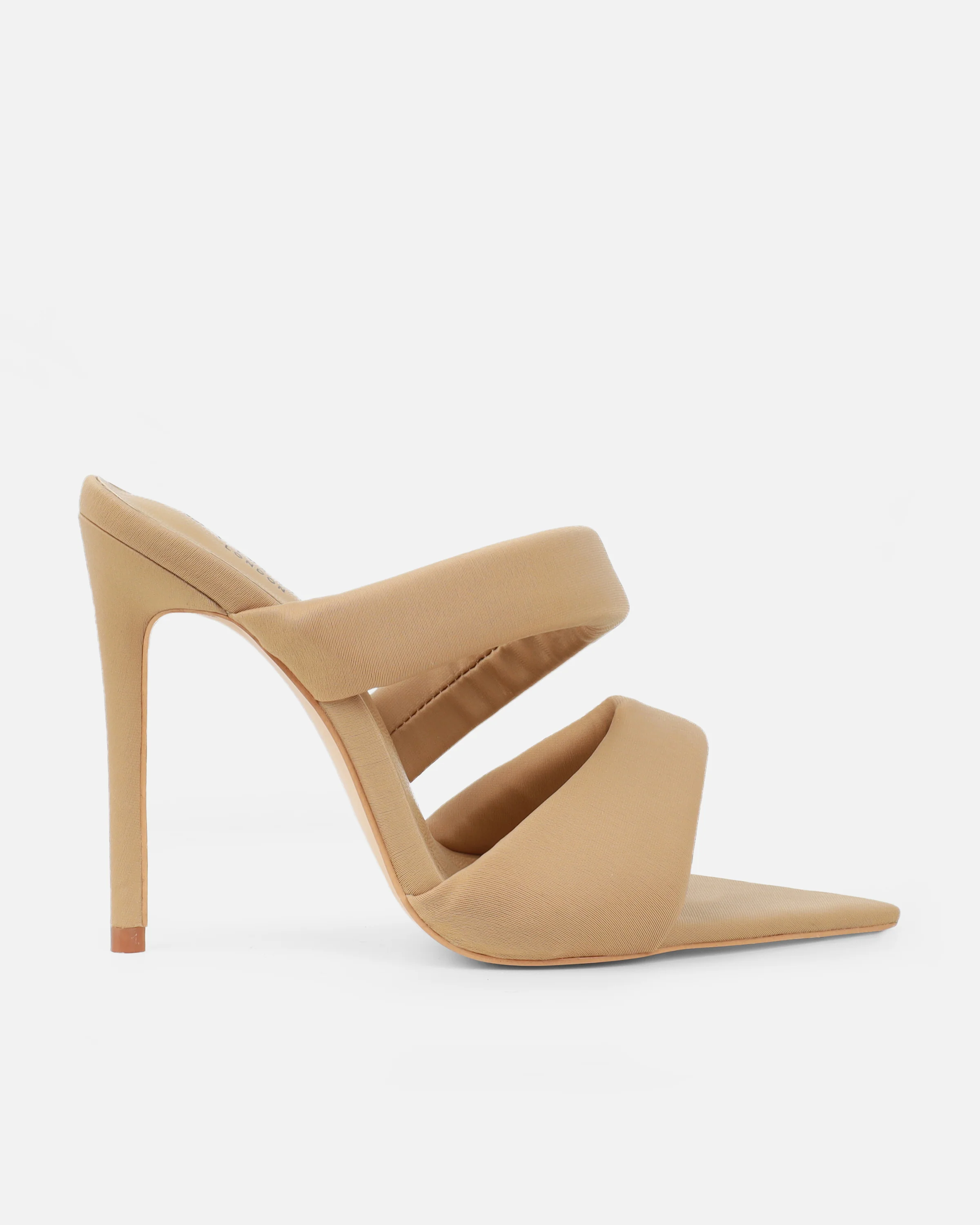 Dio Nude Lycra Pointed Toe Heeled Sandals - Image 2