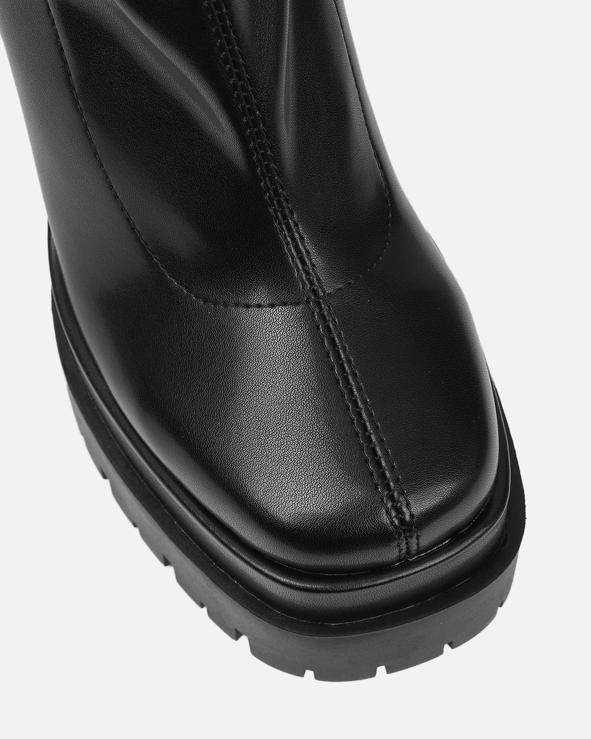 Eamon Black Stretch Platform Ankle Boots - Image 4