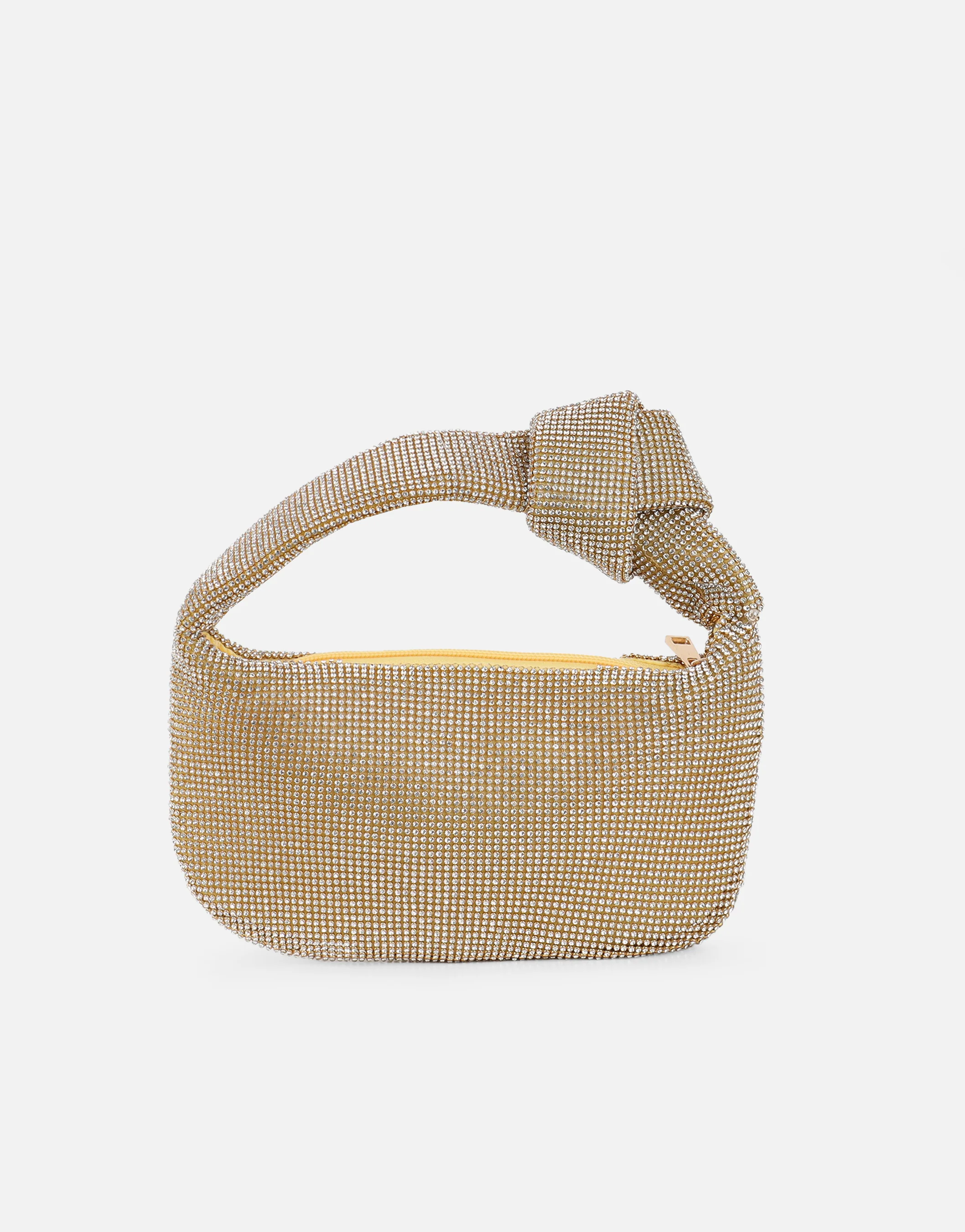 Erin Gold Diamante Knot Detail Handbag - Image 3