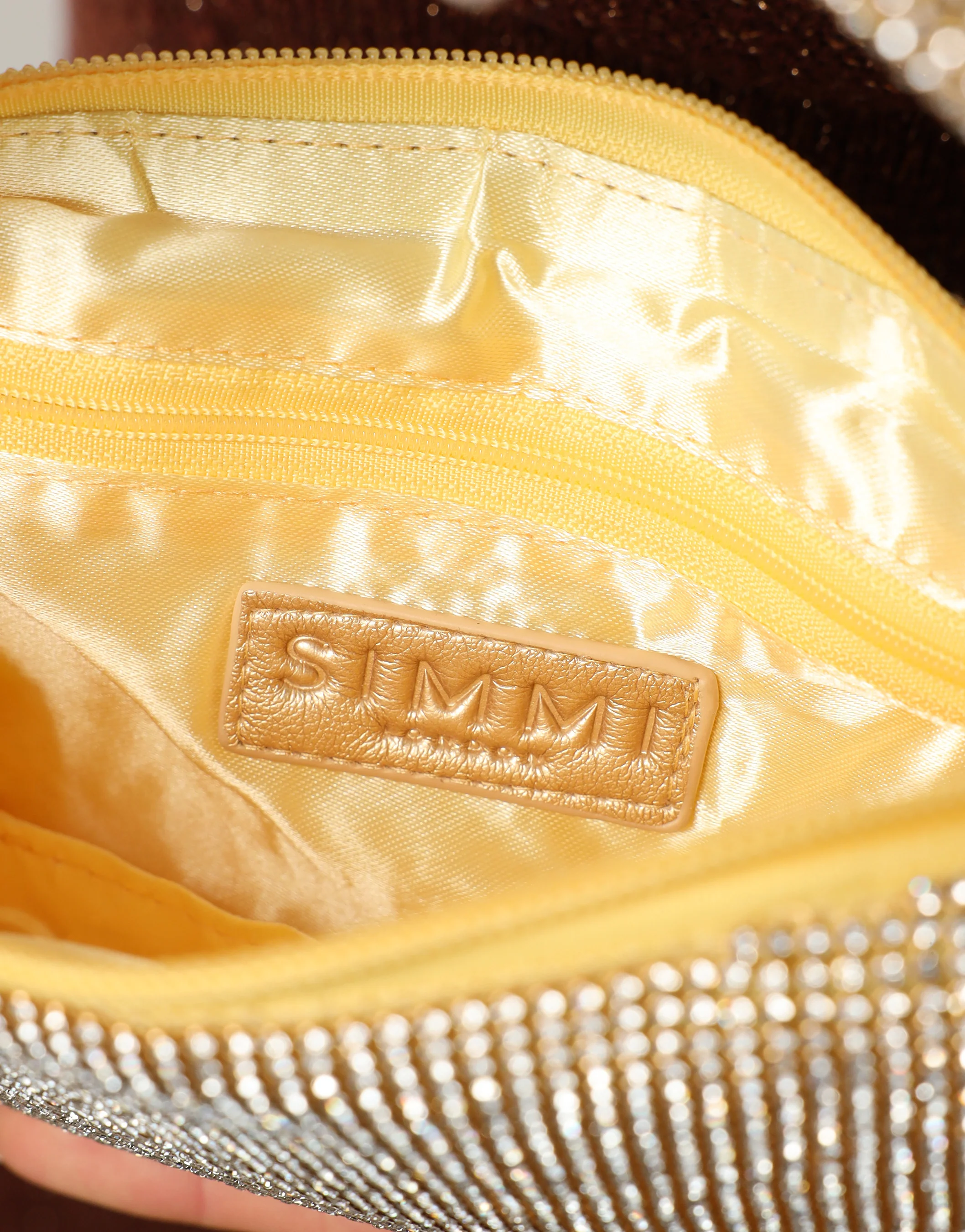Erin Gold Diamante Knot Detail Handbag - Image 5