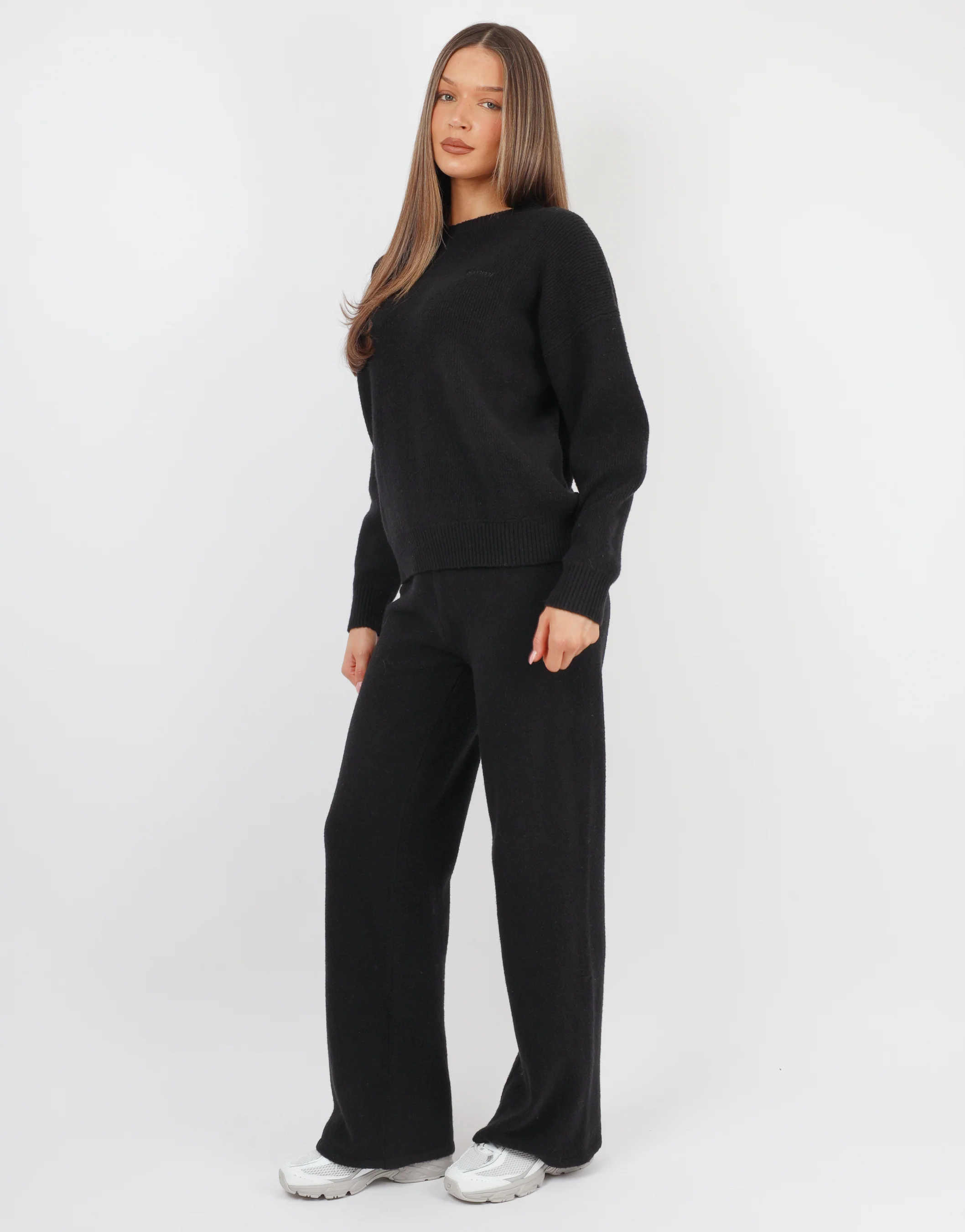 Faye Simmi studios soft touch crew neck in black - Image 3