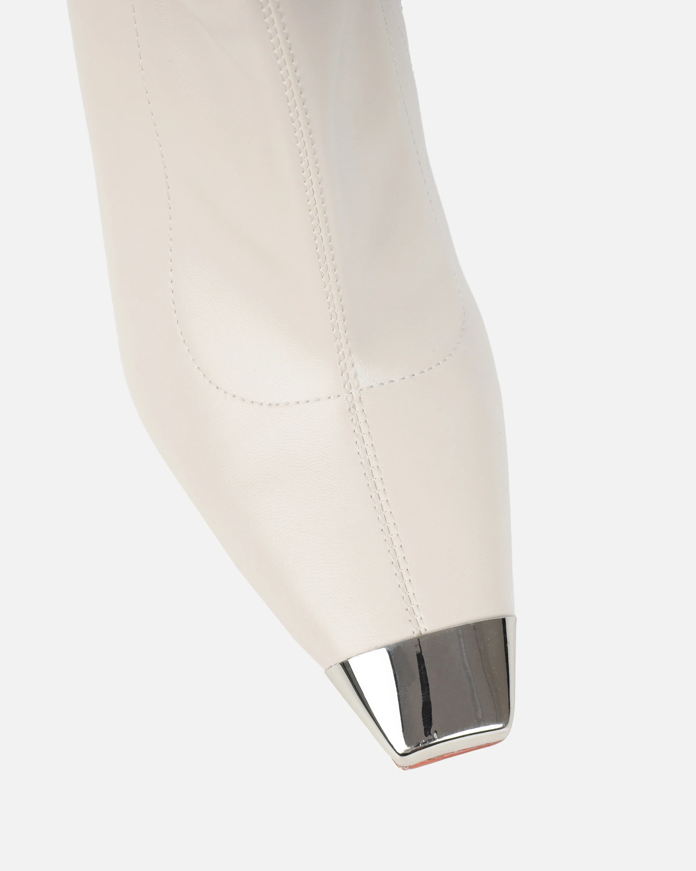 George Stone High Heeled Sock Boots With Toe Cap - Image 4