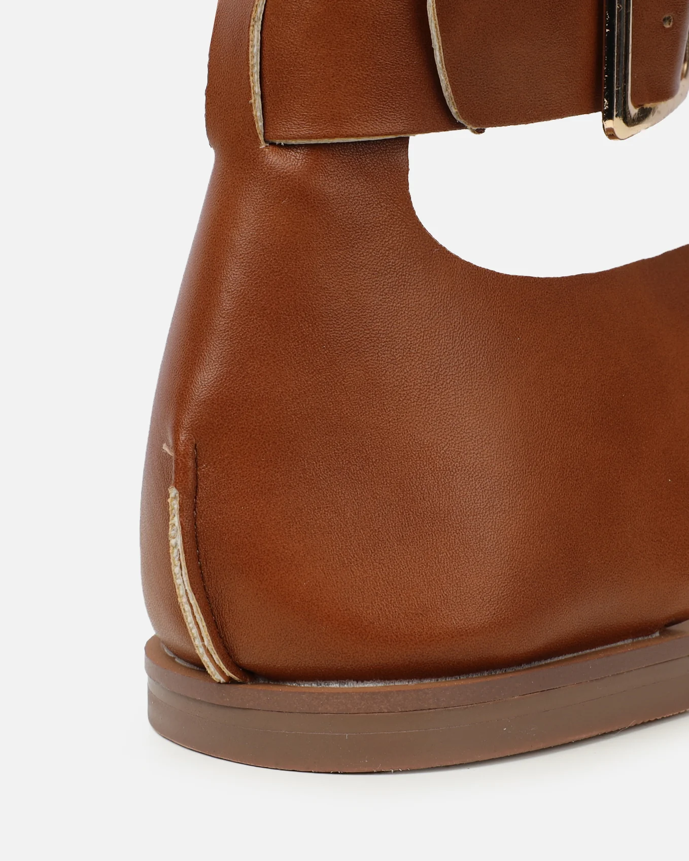 Gypsy Tan Toe Loop Flat Sandals - Image 3