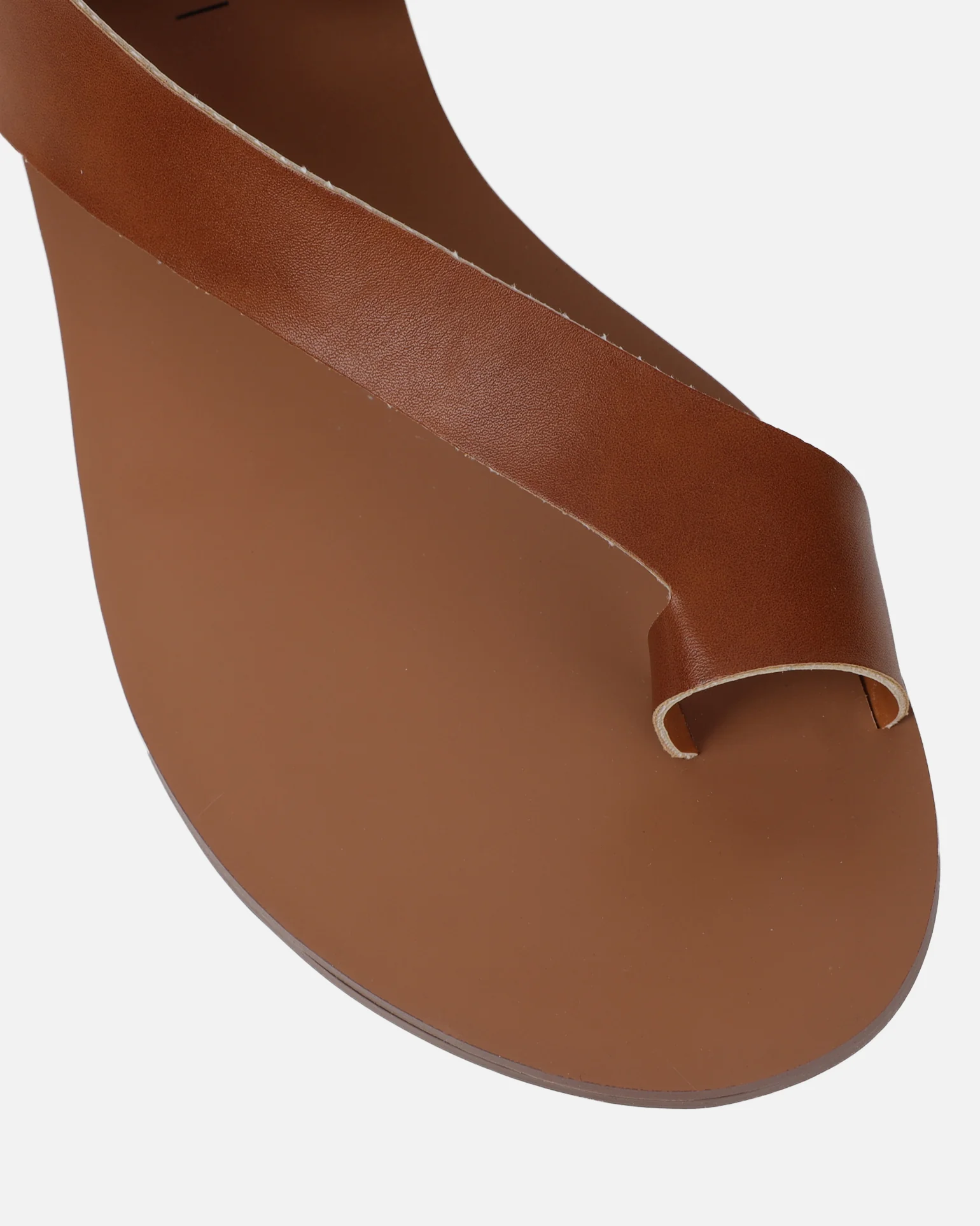 Gypsy Tan Toe Loop Flat Sandals - Image 4