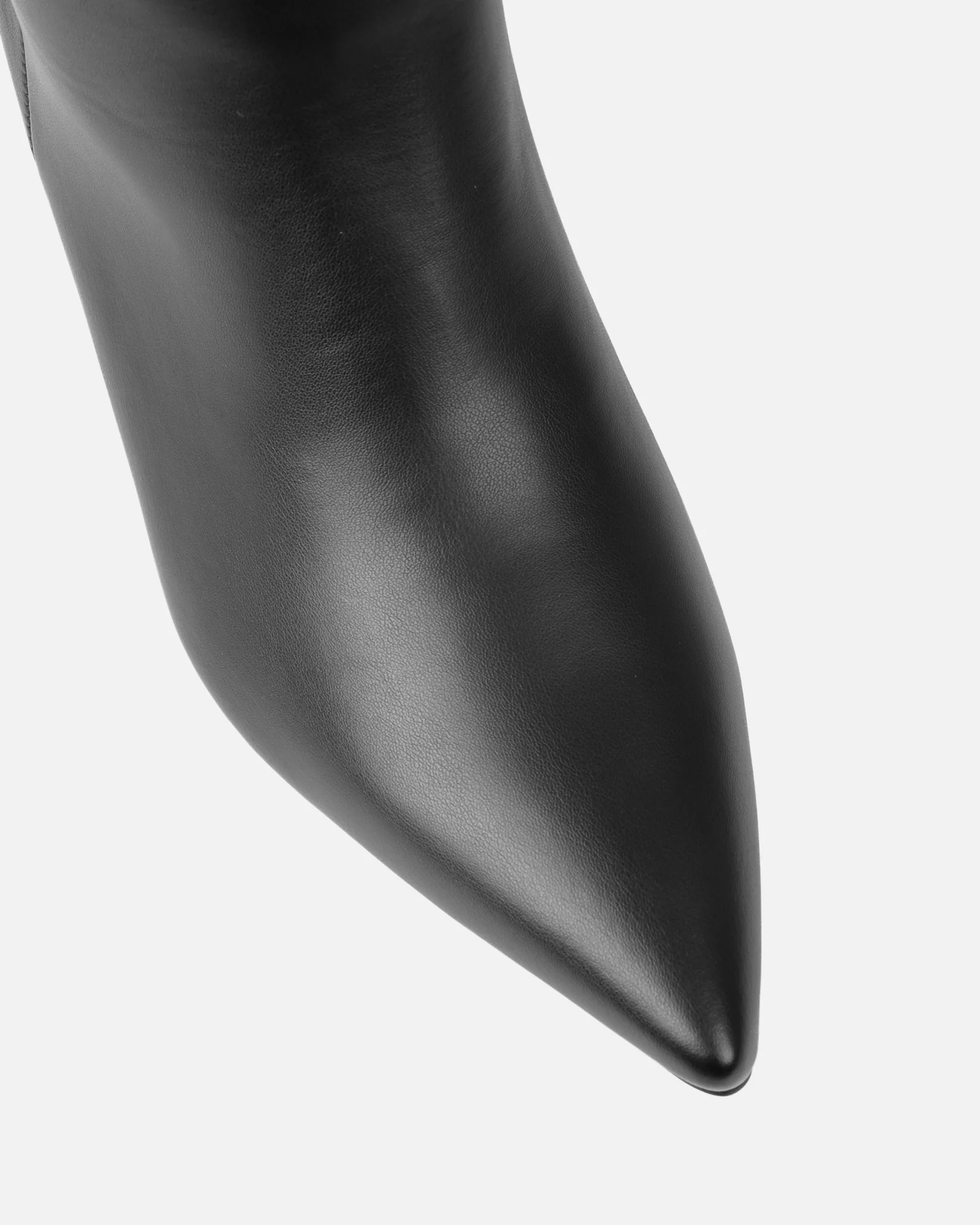 Huxton Black Pull On Low Heeled Knee High Boots - Image 4