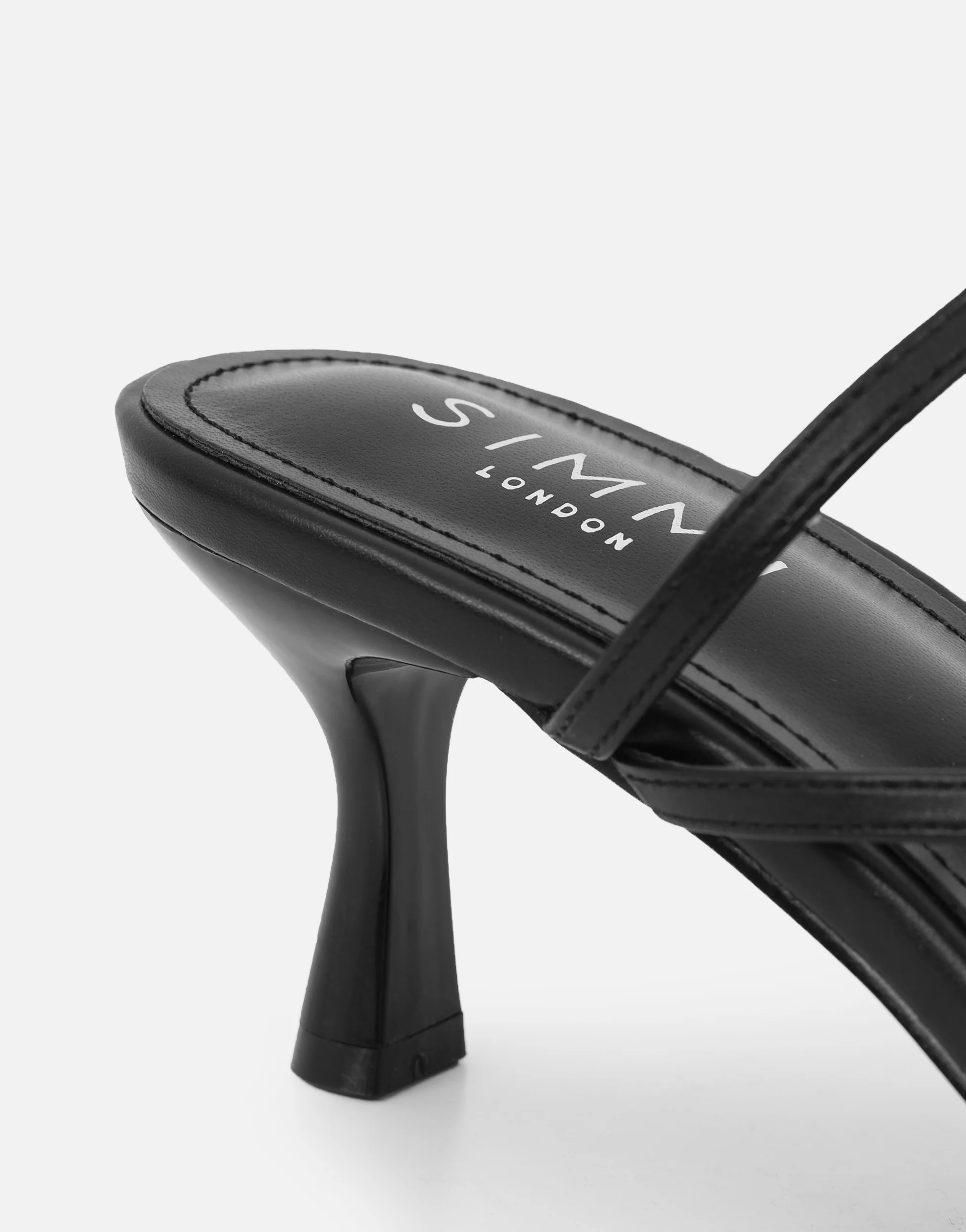Jenna Black Toe Post Mules - Image 3