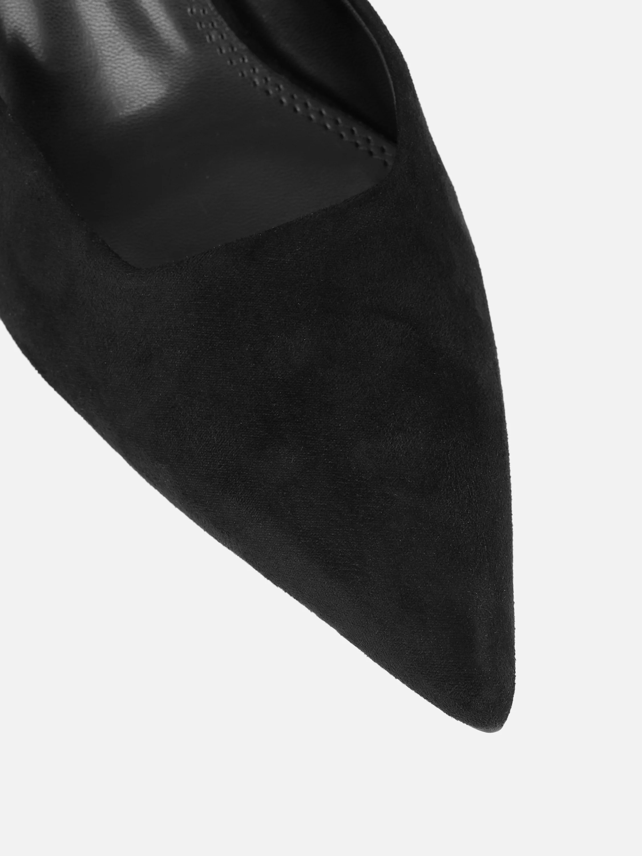 Keira Black Suede Mules - Image 4