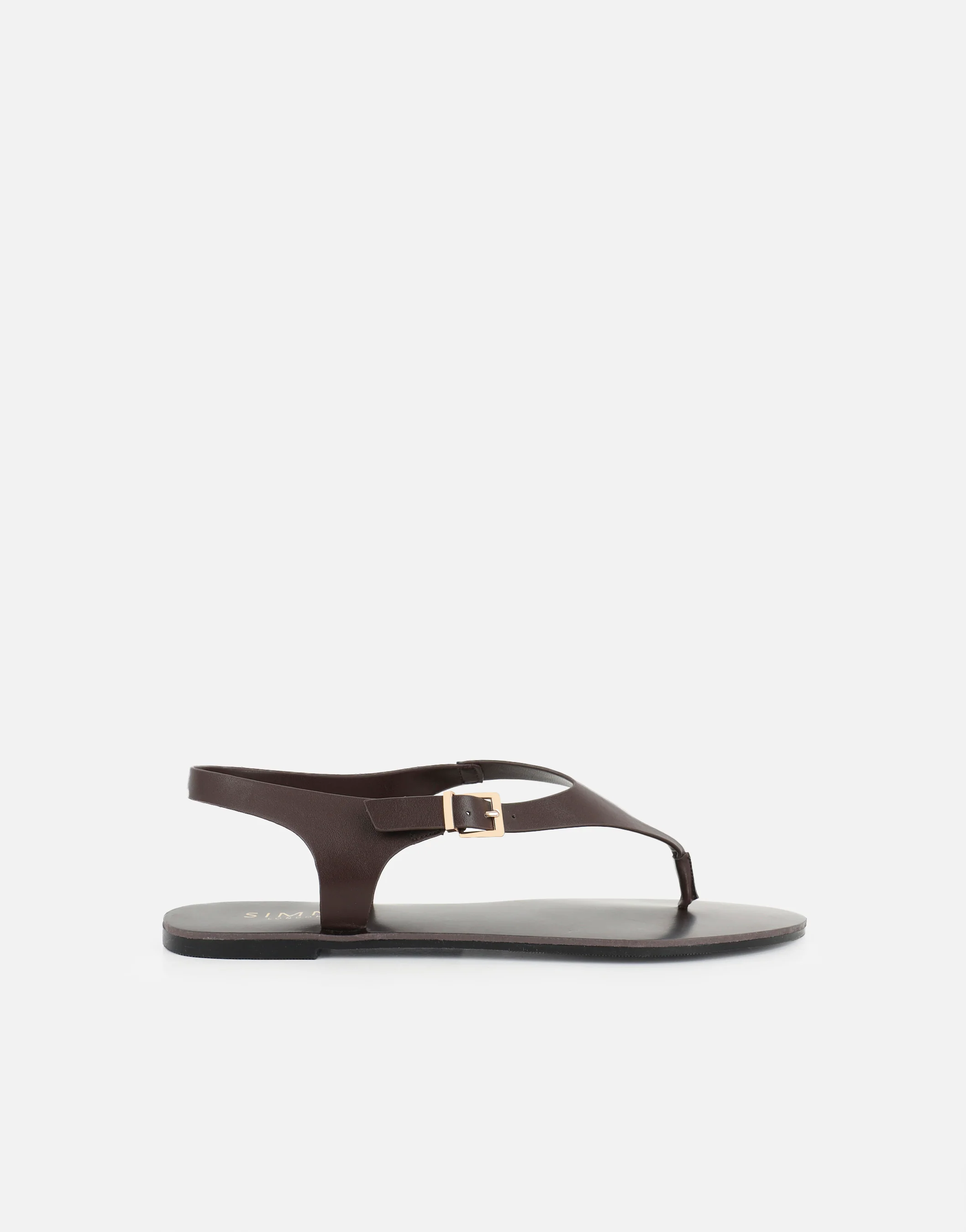 Kendall Brown Toe Post Flat Sandals - Image 2