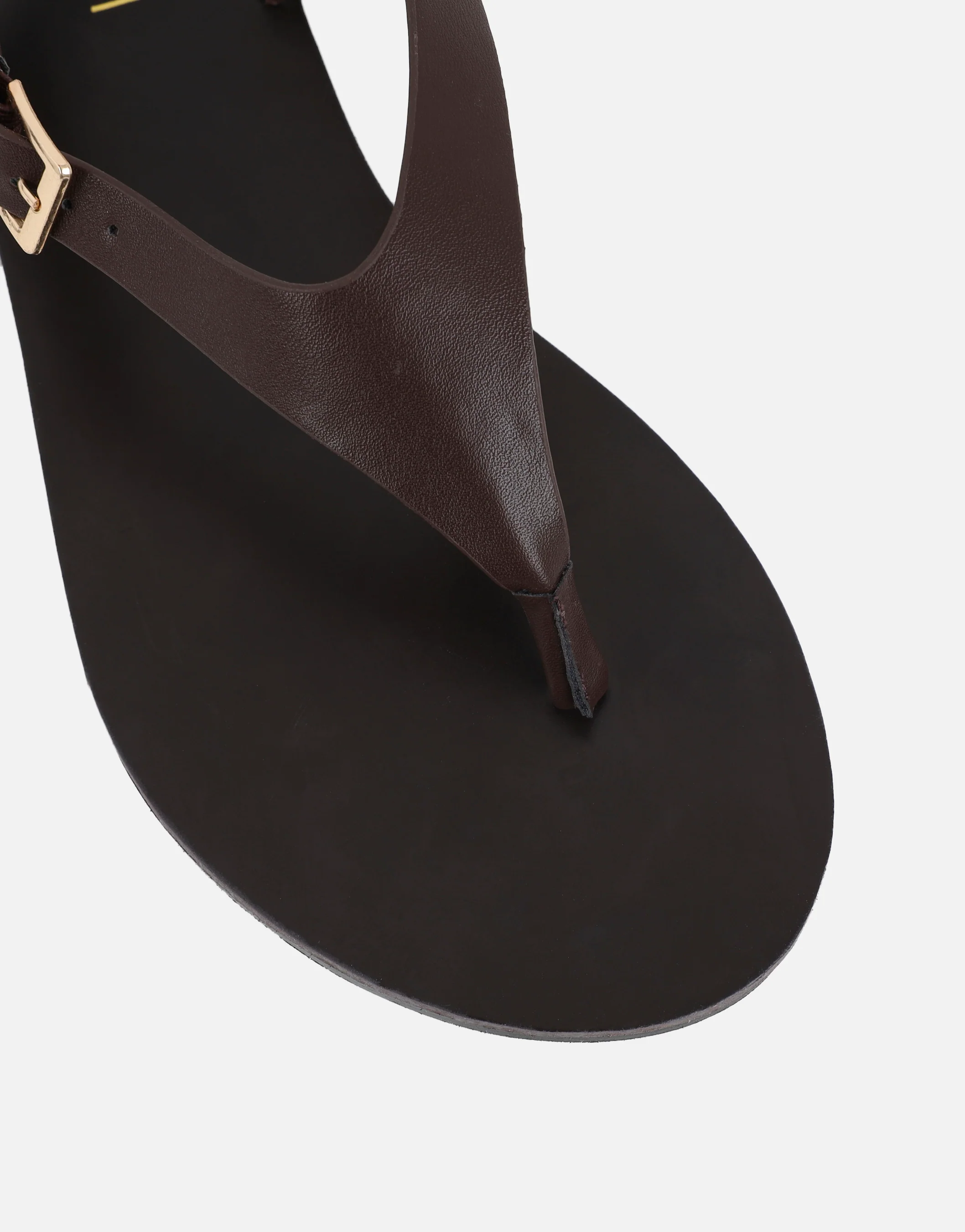 Kendall Brown Toe Post Flat Sandals - Image 4