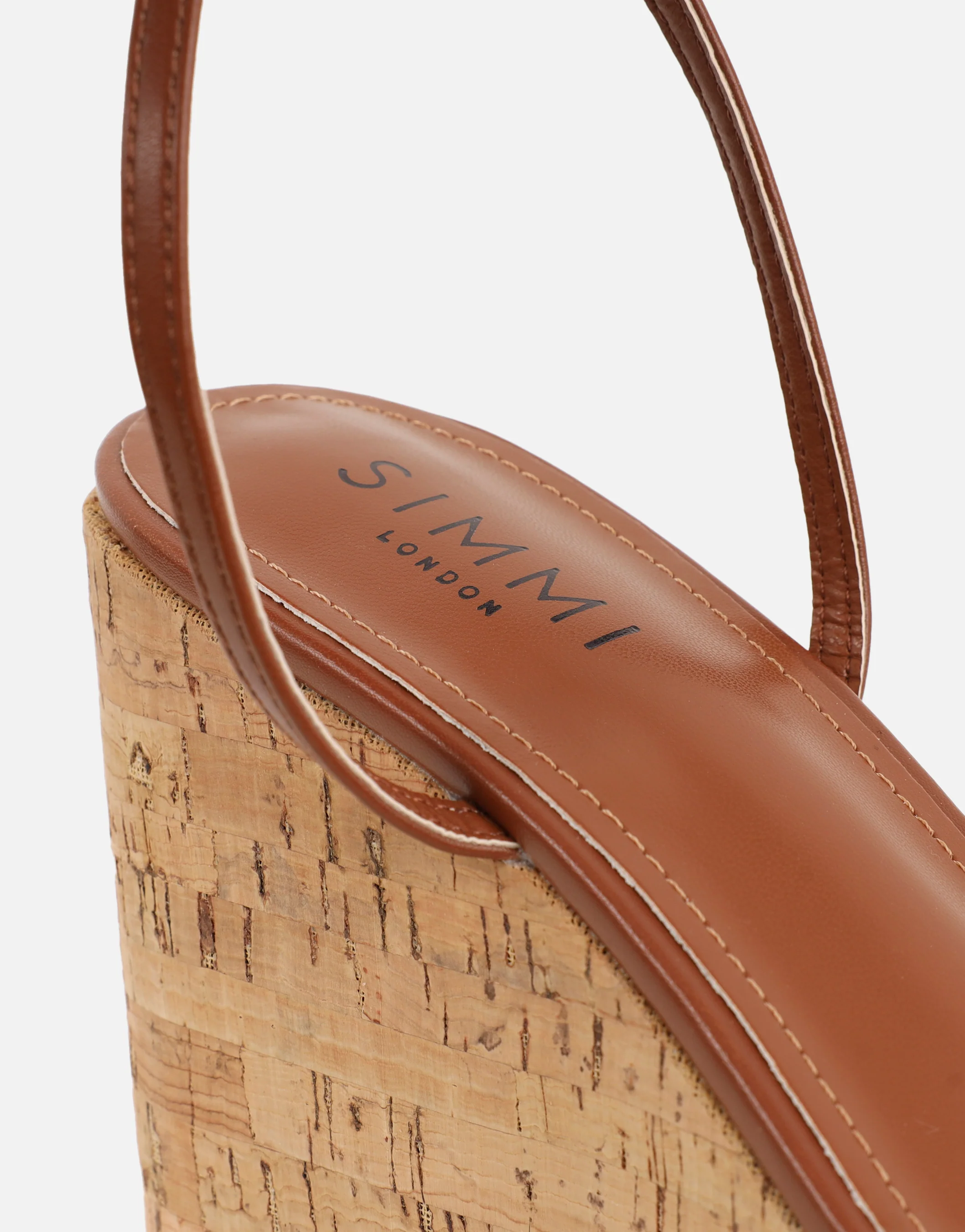 Kitty Tan Wedge Heeled Sandals - Image 3
