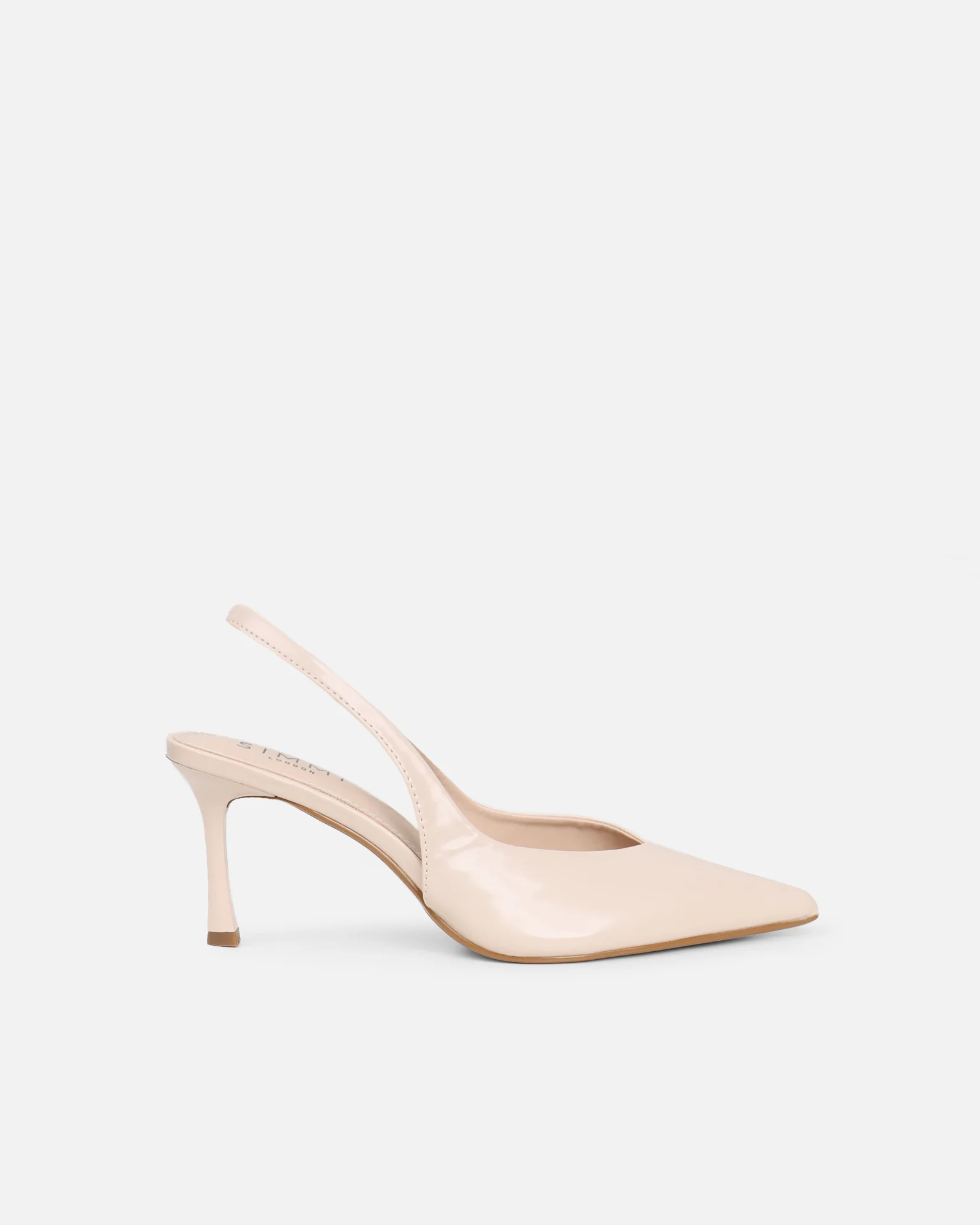 Layana Stone Box Slingback Court Shoes - Image 2