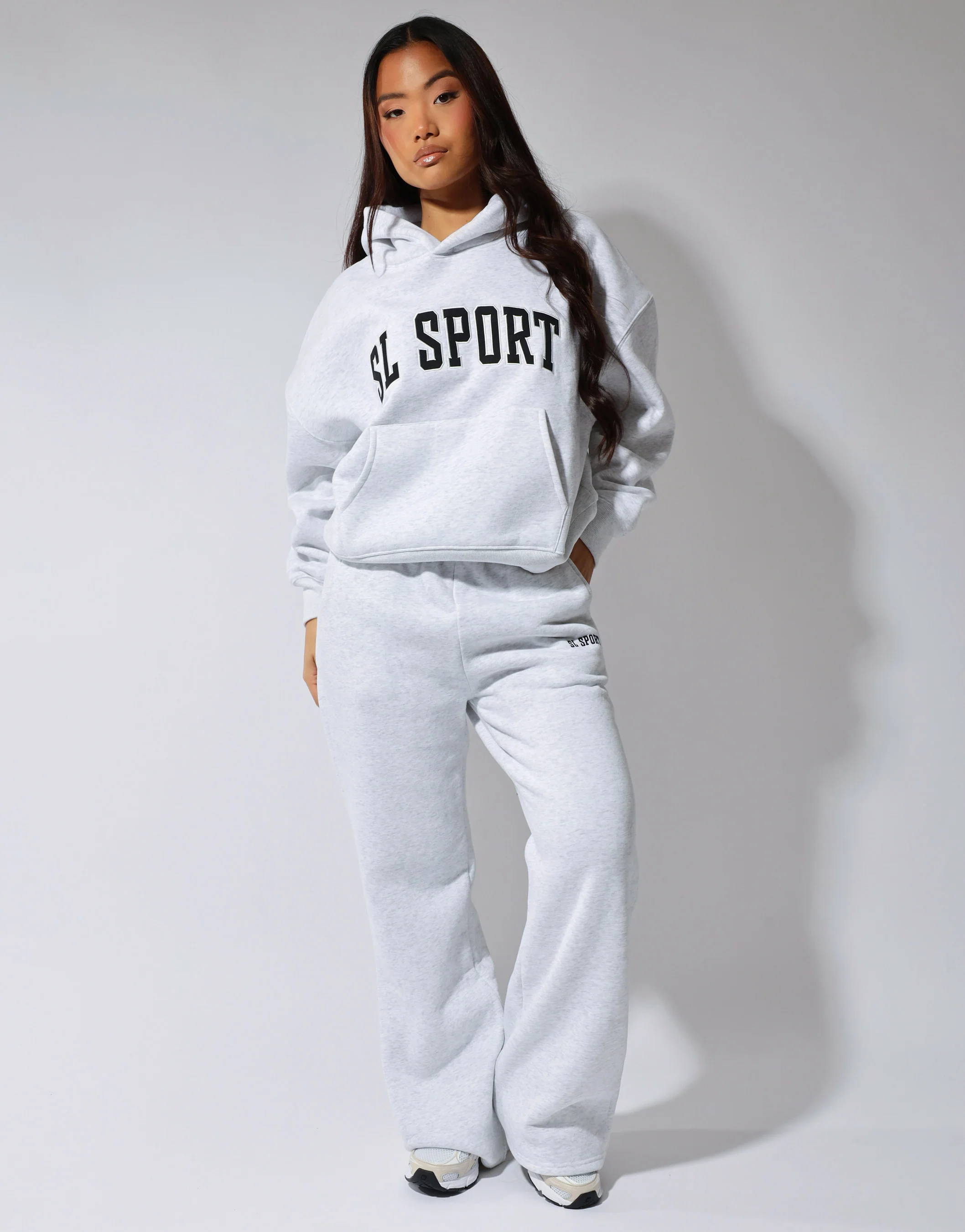 Maeve Simmi Studios SL Sport Hoodie In Pebble Grey - Image 2