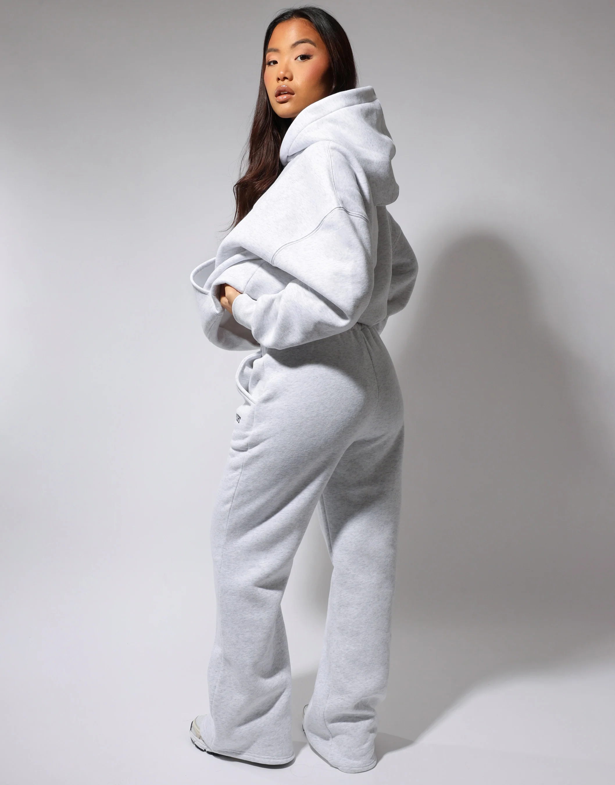 Maeve Simmi Studios SL Sport Hoodie In Pebble Grey - Image 4