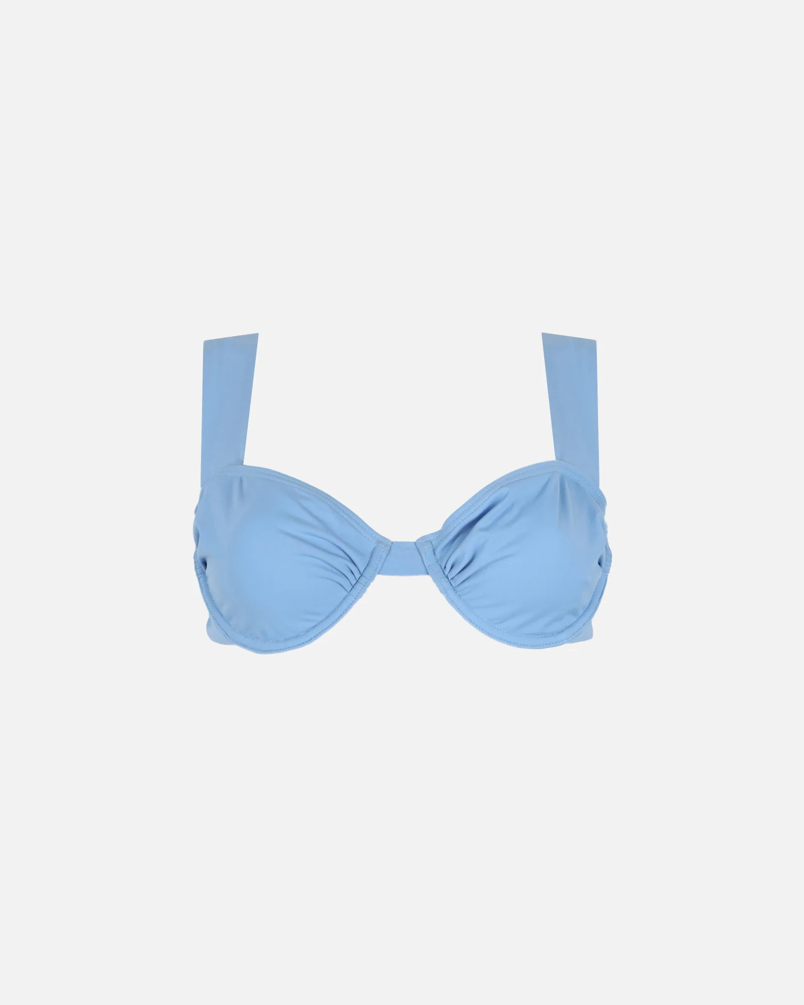 Mar Blue Ruched Bikini Top - Image 5