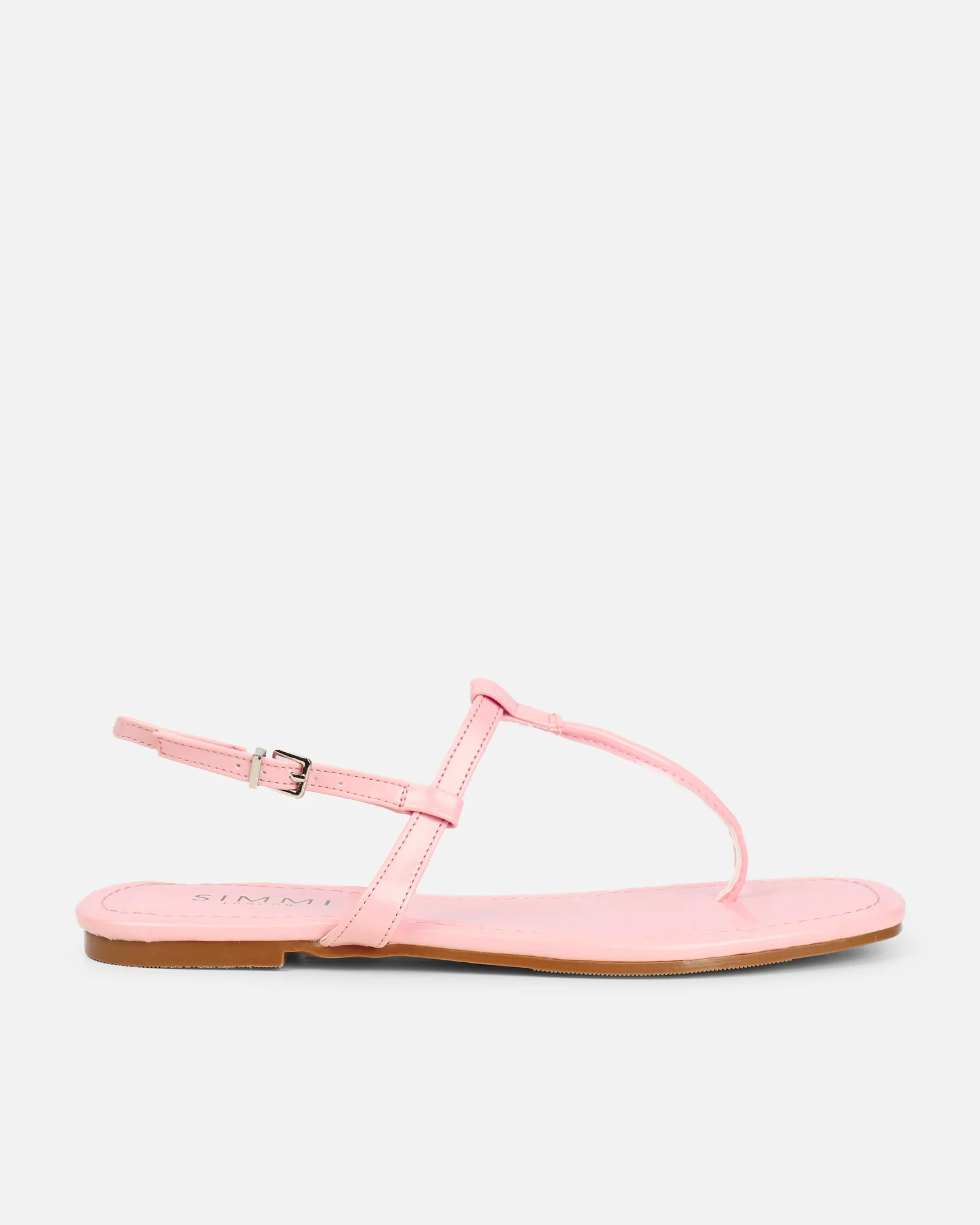 Martinez Pink Toe Post Flat Sandals - Image 2