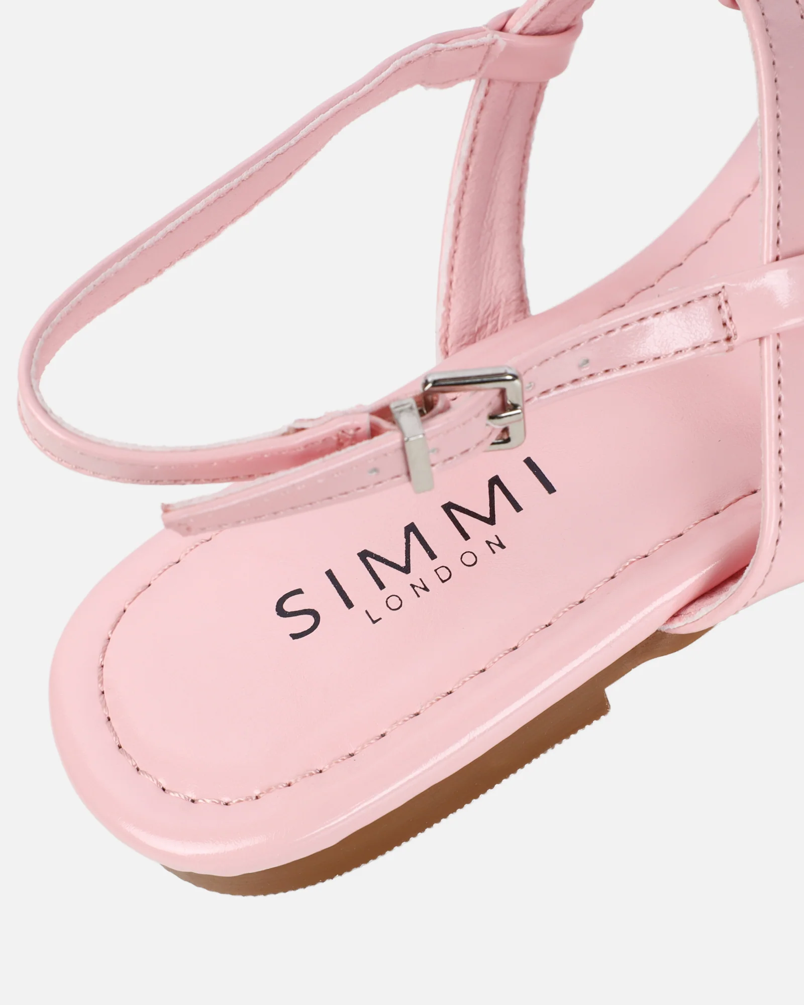 Martinez Pink Toe Post Flat Sandals - Image 3