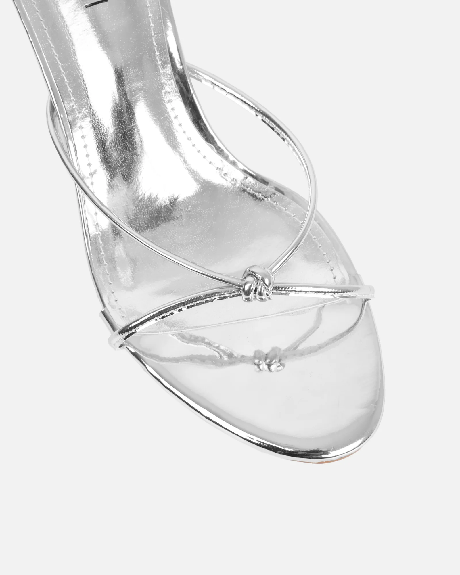 Mines Silver Mirror Mid Heel Mule - Image 4