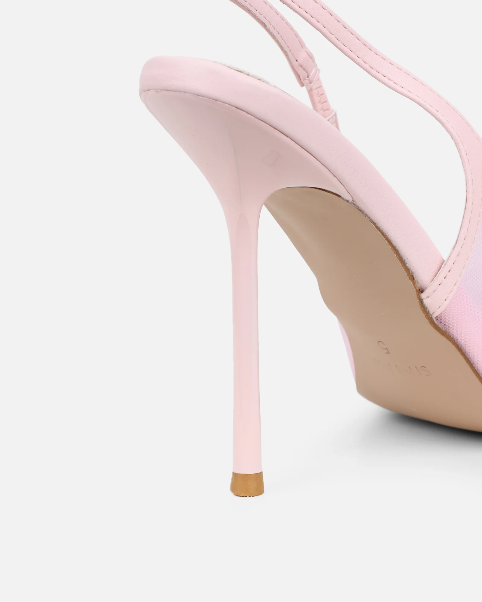 Morley Pink Mesh Slingback Courts - Image 3