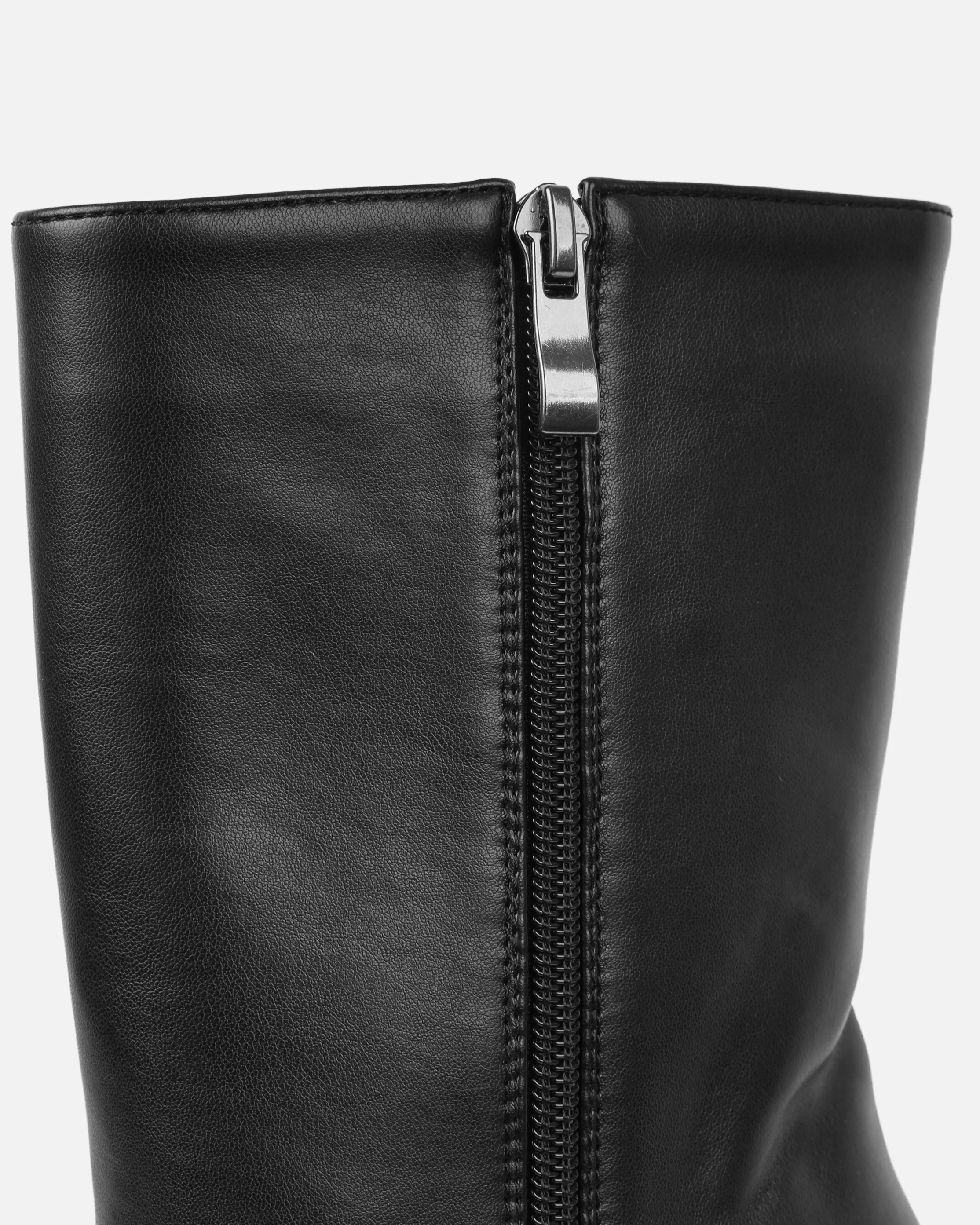 Murphie Black Chunky Platform Block Heel Ankle Boots - Image 3