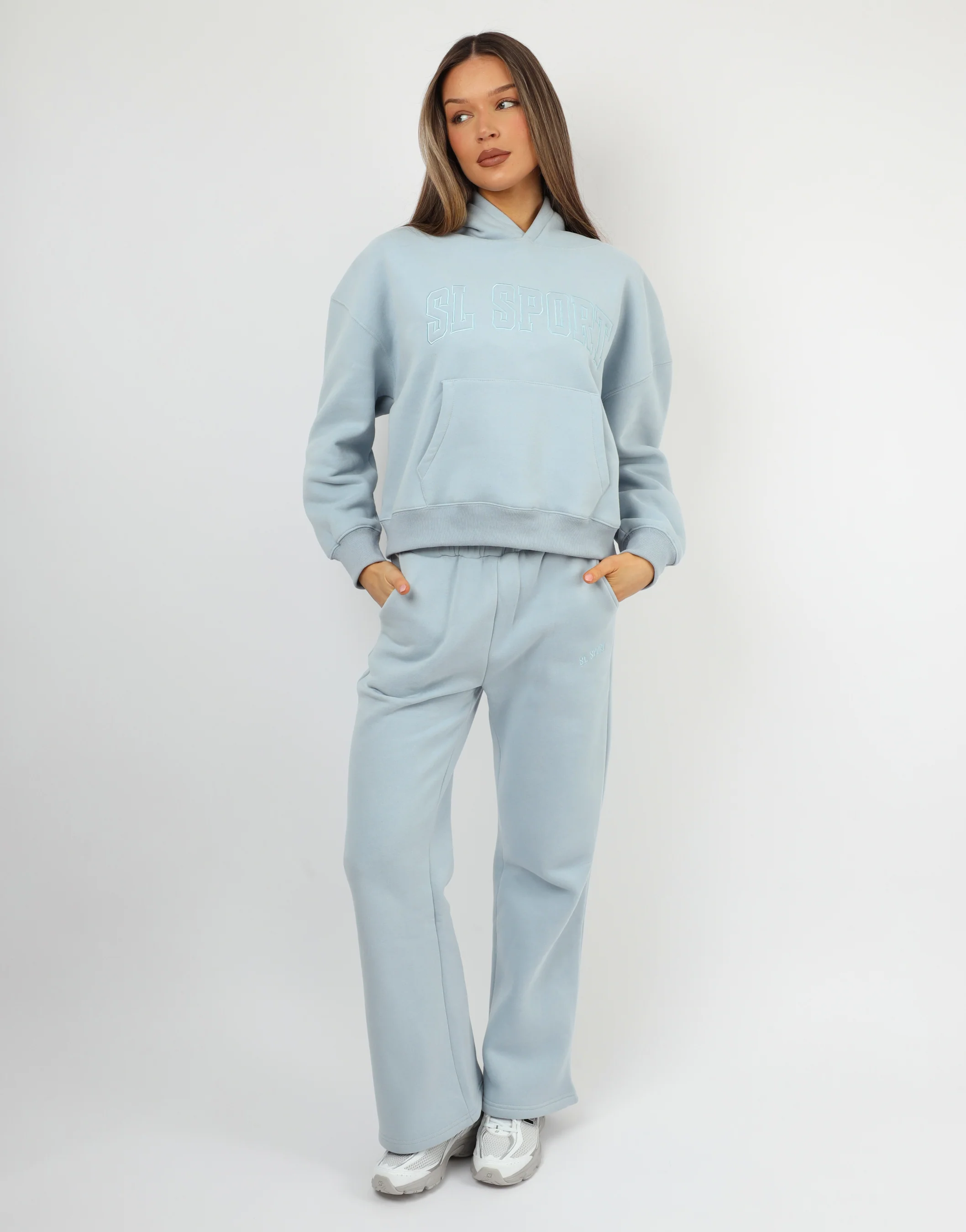 Mykonos Simmi Studios SL Sport Hoodie In Baby Blue - Image 3