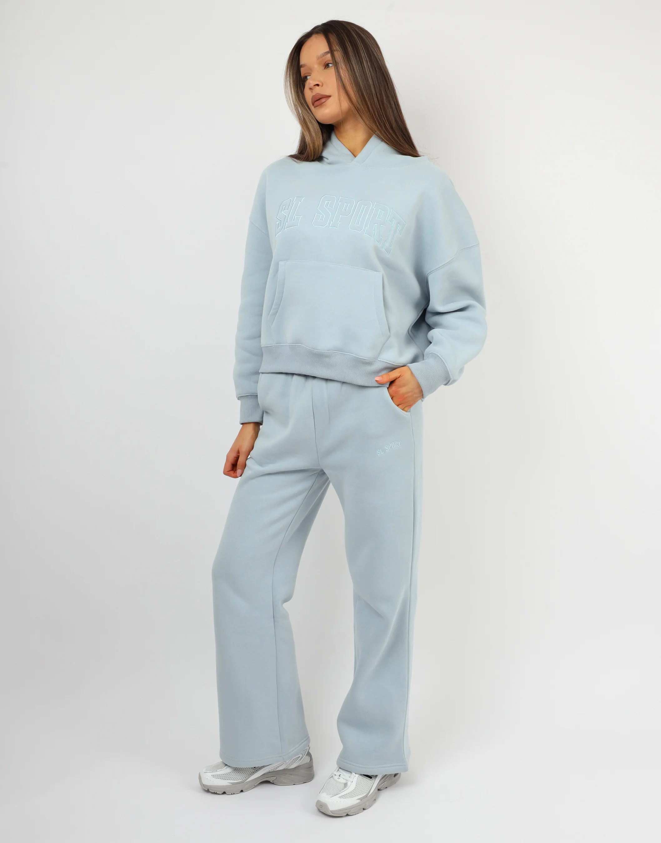Mykonos Simmi Studios SL Sport Hoodie In Baby Blue - Image 4