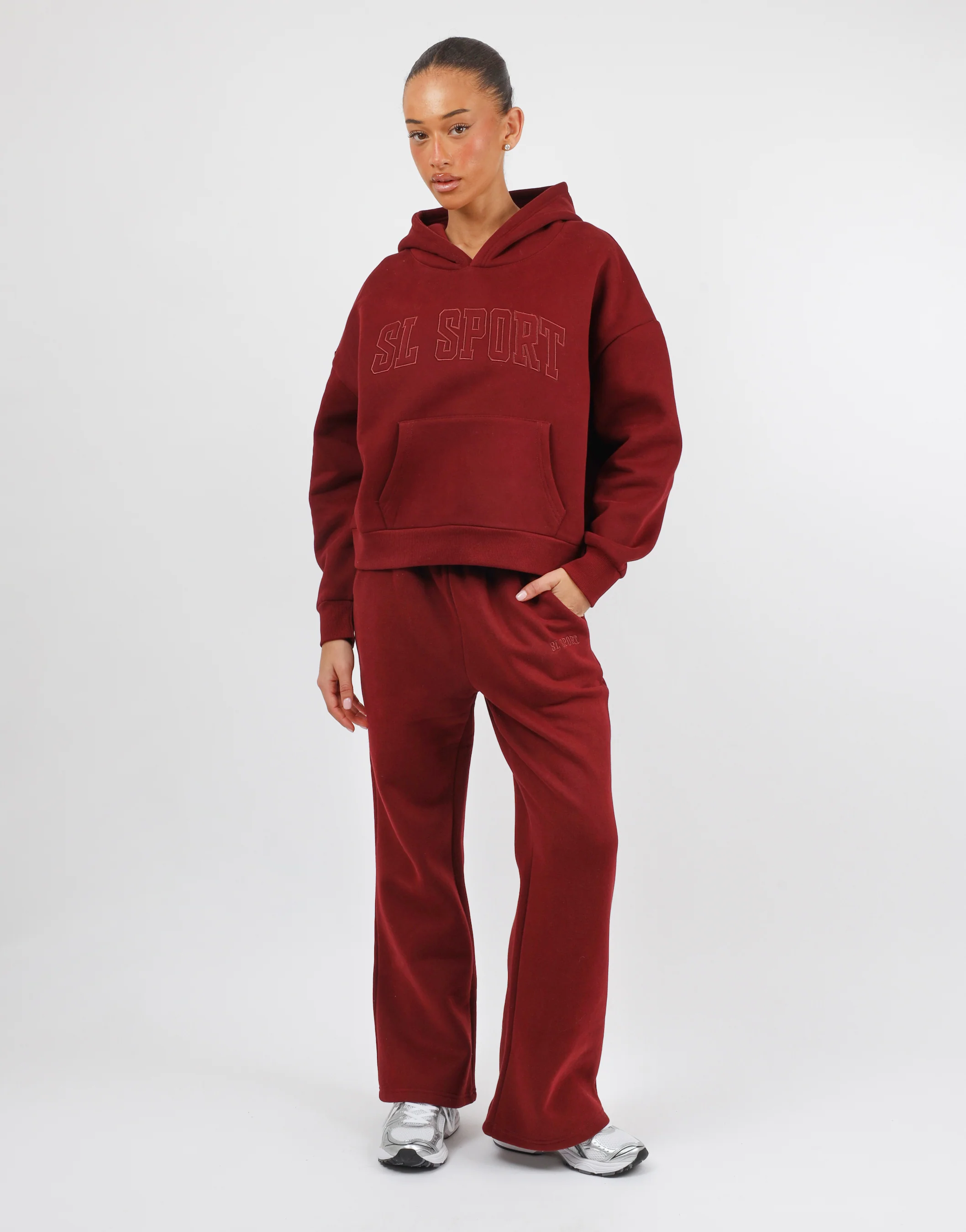 Mykonos Simmi Studios SL Sport Hoodie In Burgundy - Image 3