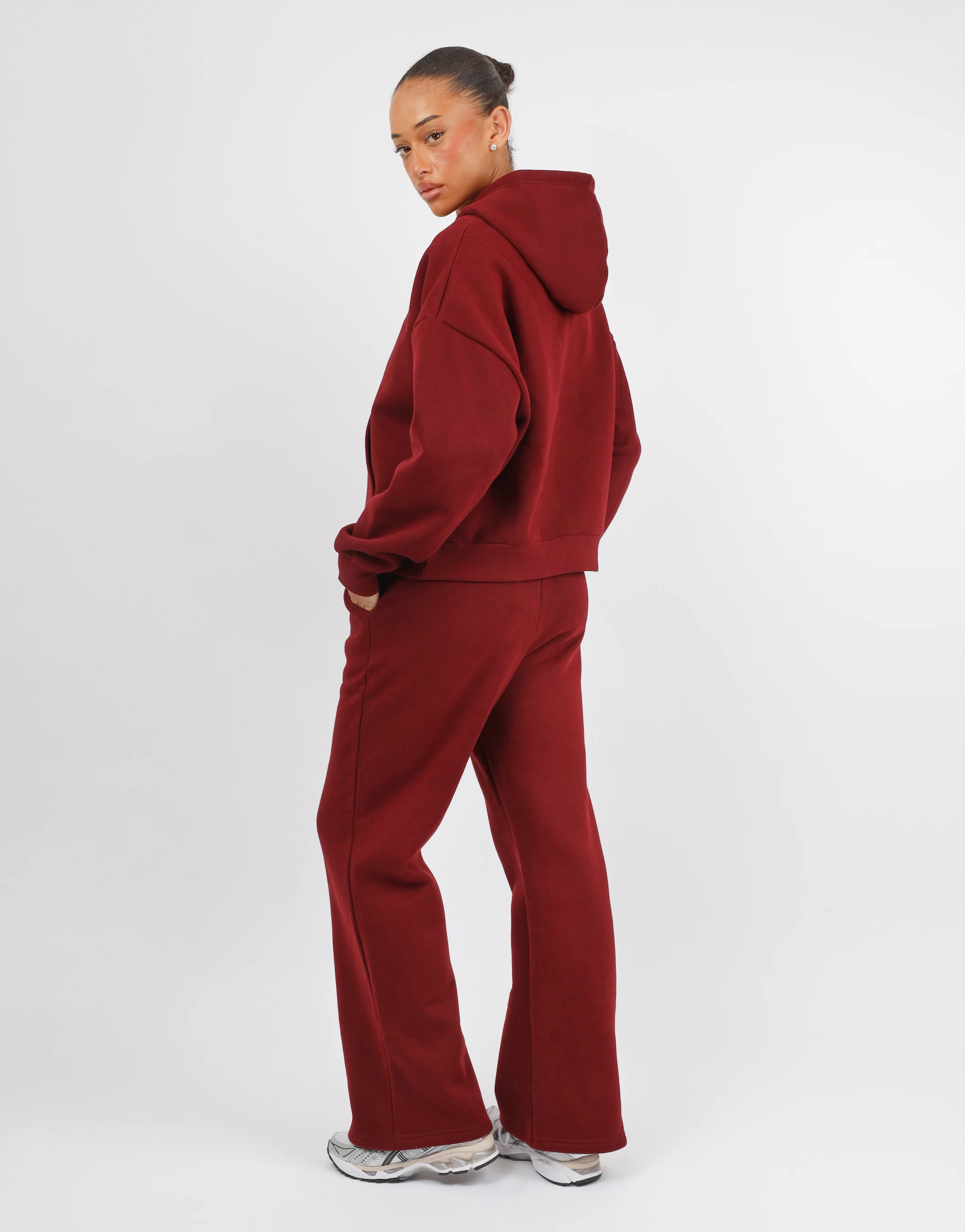 Mykonos Simmi Studios SL Sport Hoodie In Burgundy - Image 5