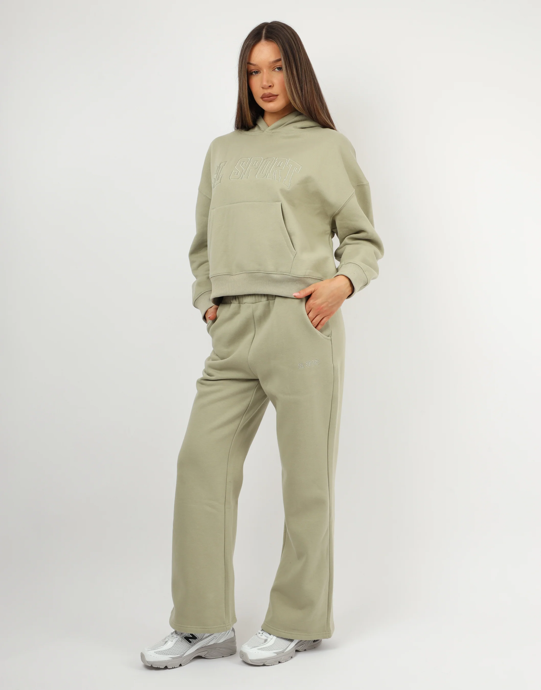 Mykonos Simmi Studios SL Sport Hoodie In Sage - Image 4