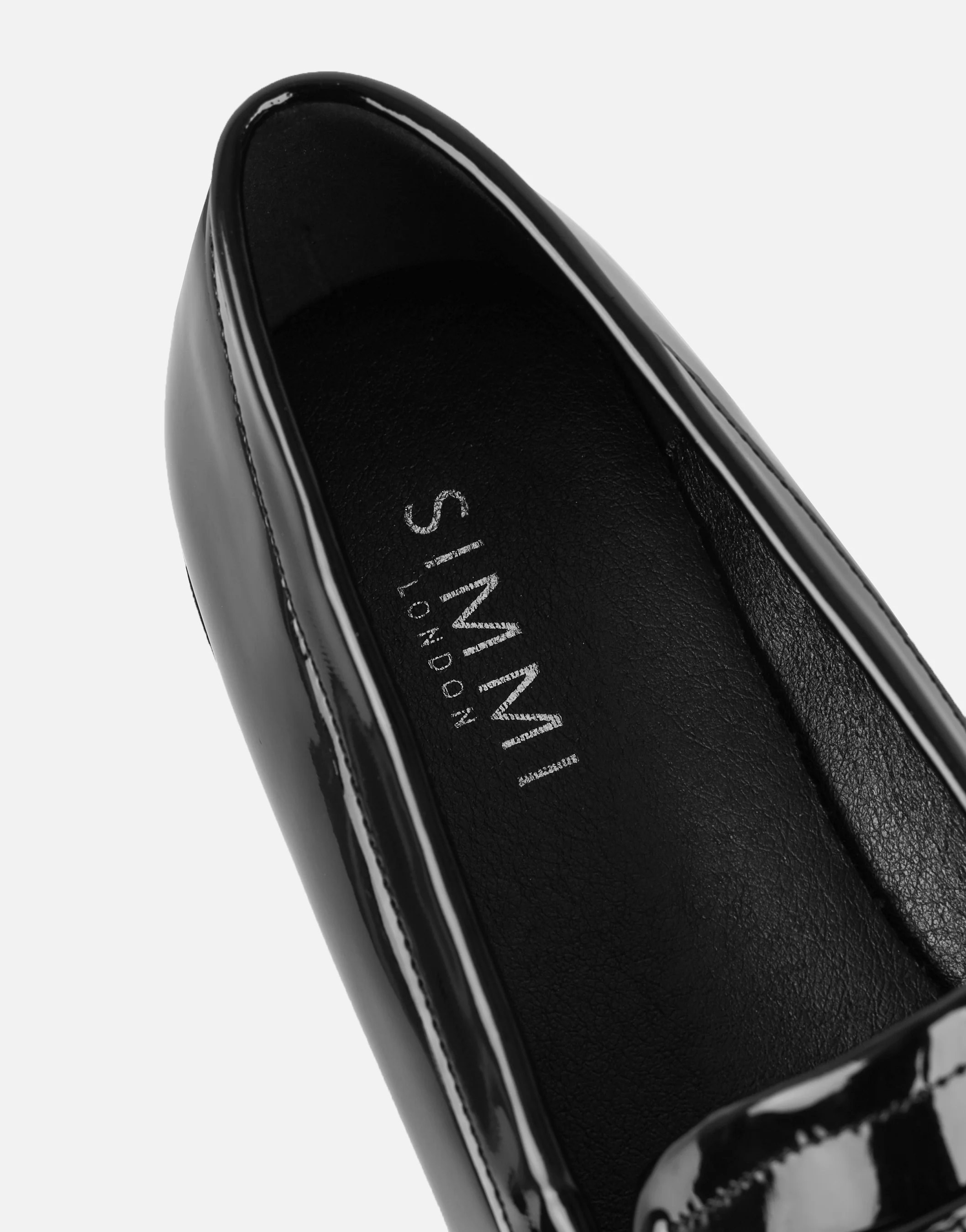 Nerri Black Patent Tassel Loafers - Image 3