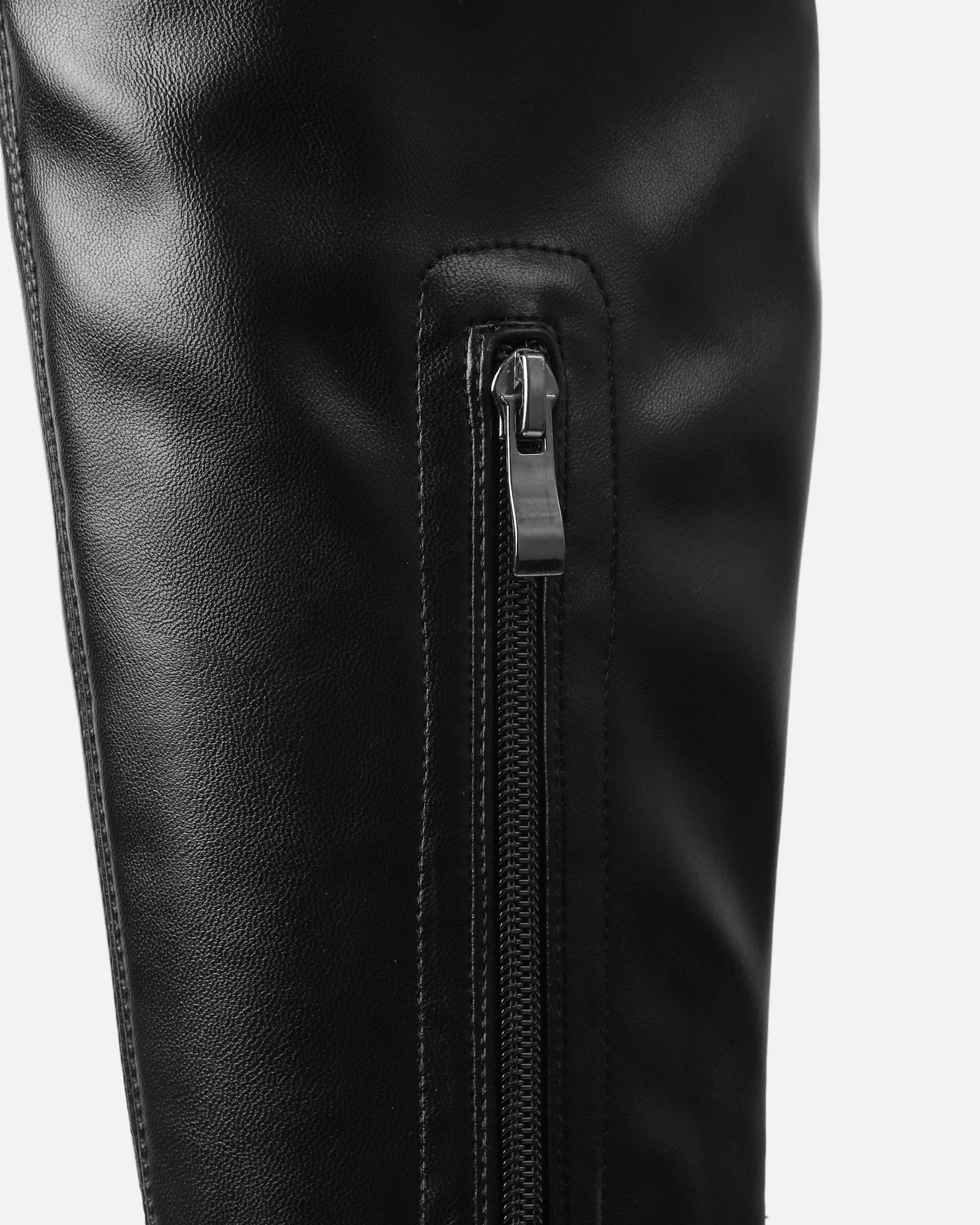 Remmie Black Stretch Chunky Over The Knee Boots - Image 3