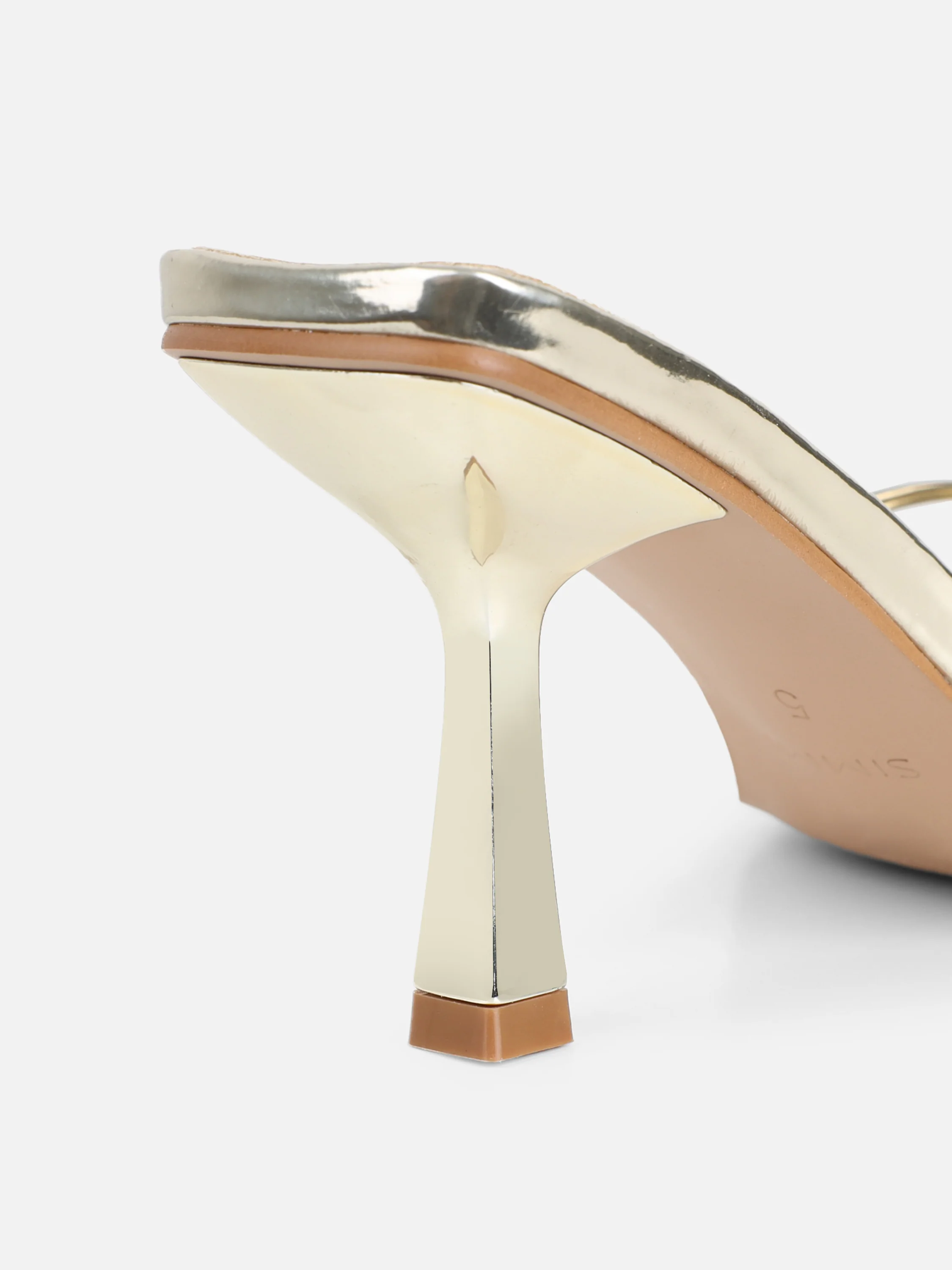 Sameel Gold Mirror Mules - Image 3