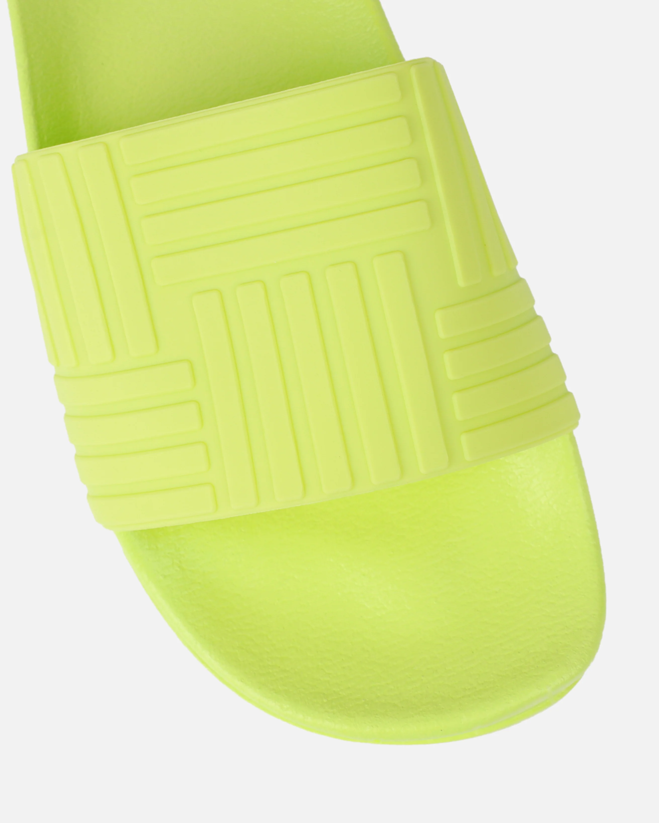 Sunnie Lime Green Pattern Flat Slides - Image 4