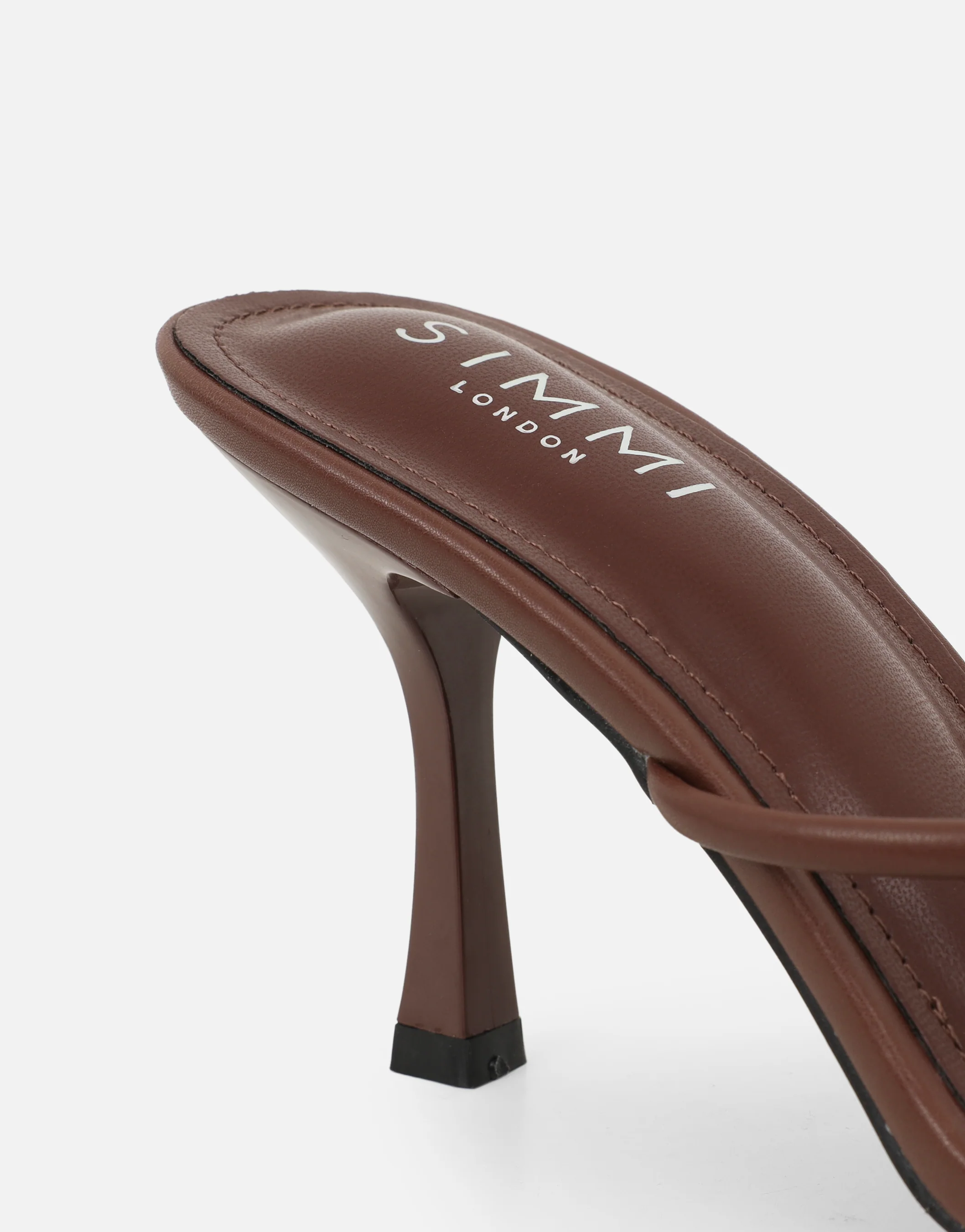 Tapioca Brown Knot Detail Mules - Image 3