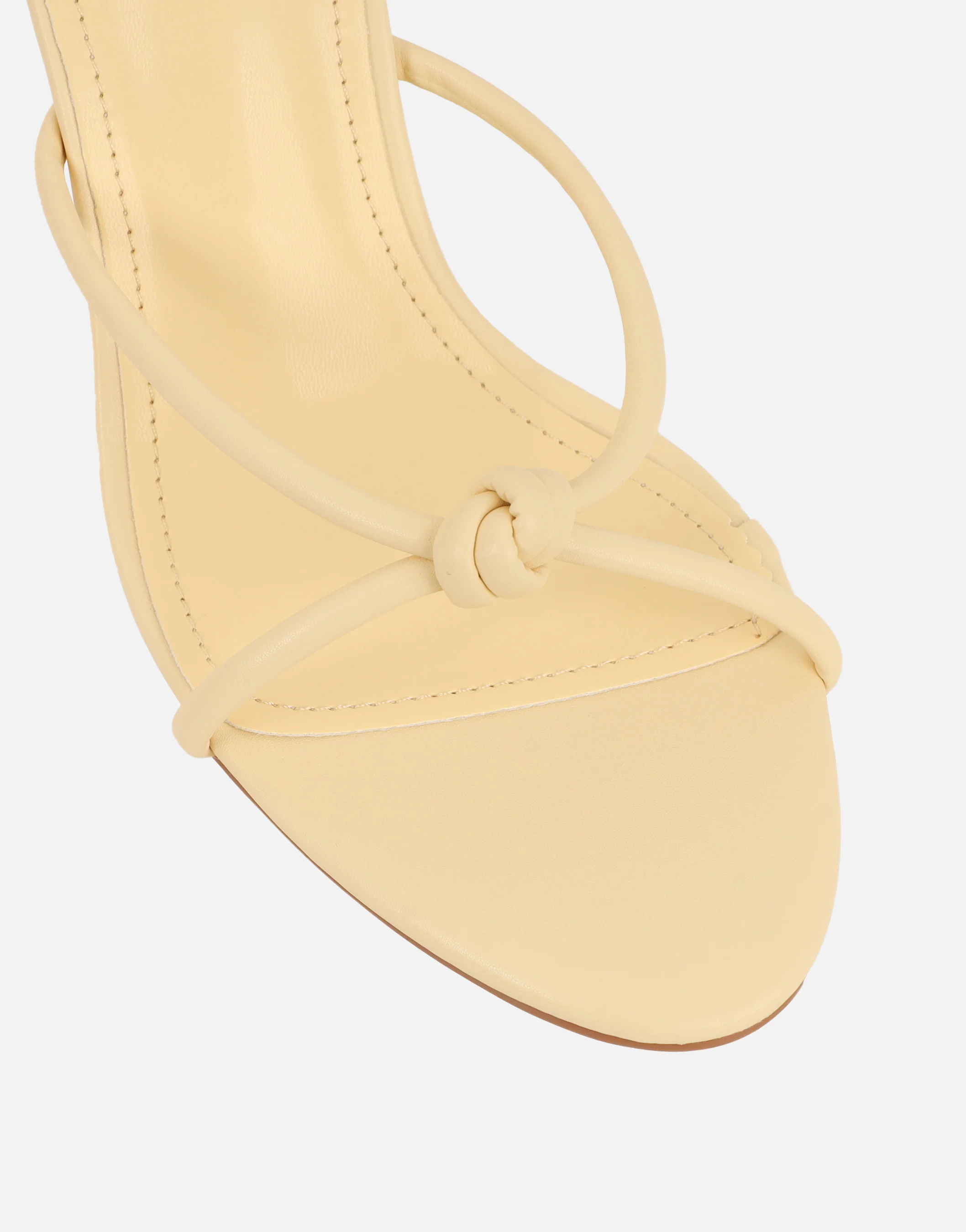 Tapioca Yellow Knot Detail Mules - Image 4