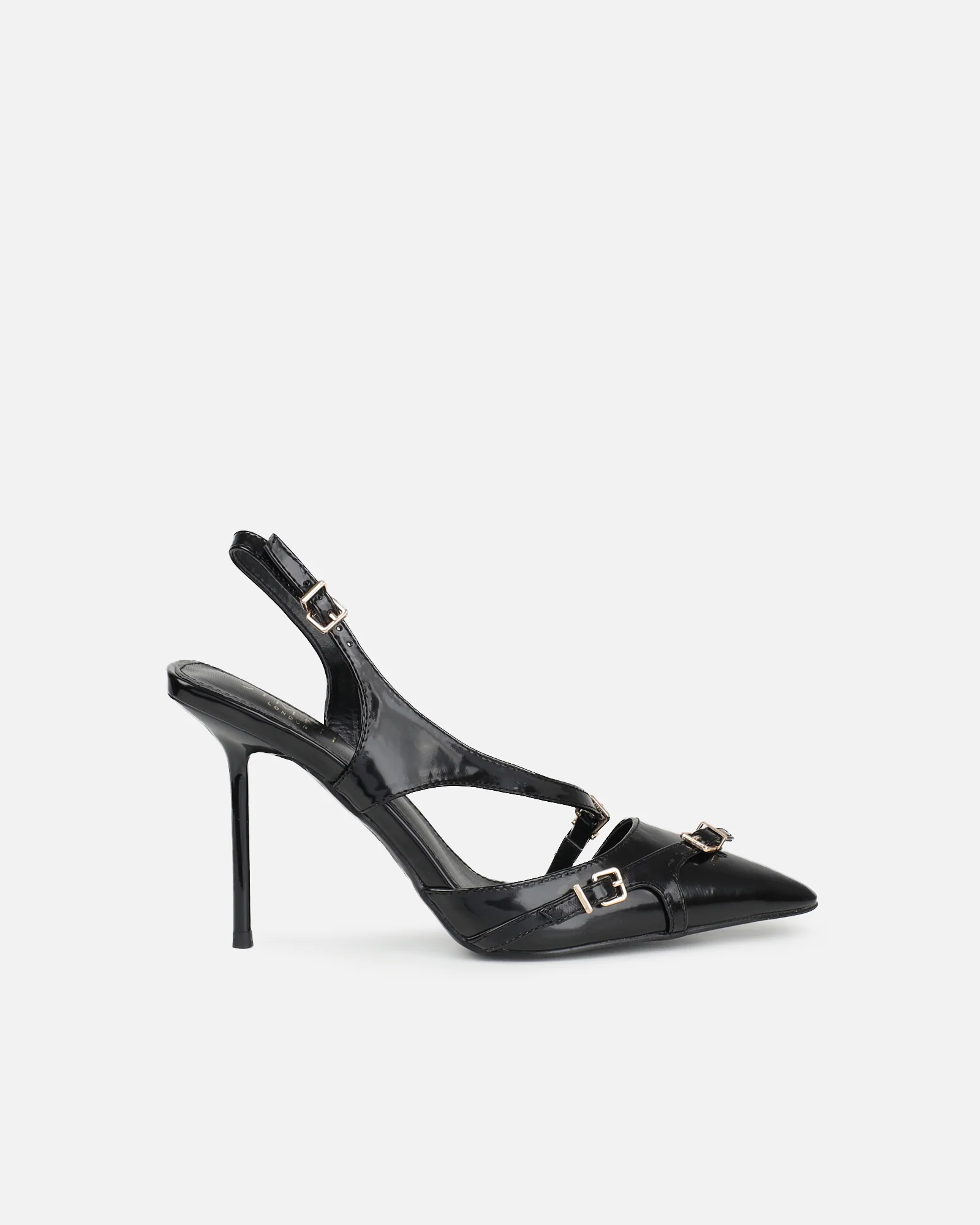 Vale black box harness detail court shoes - Image 2