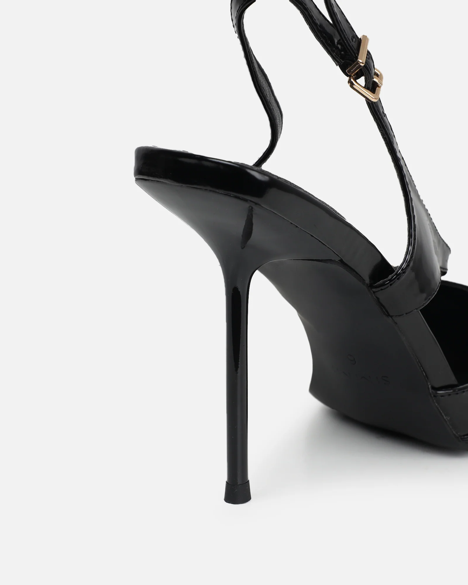 Vale black box harness detail court shoes - Image 3