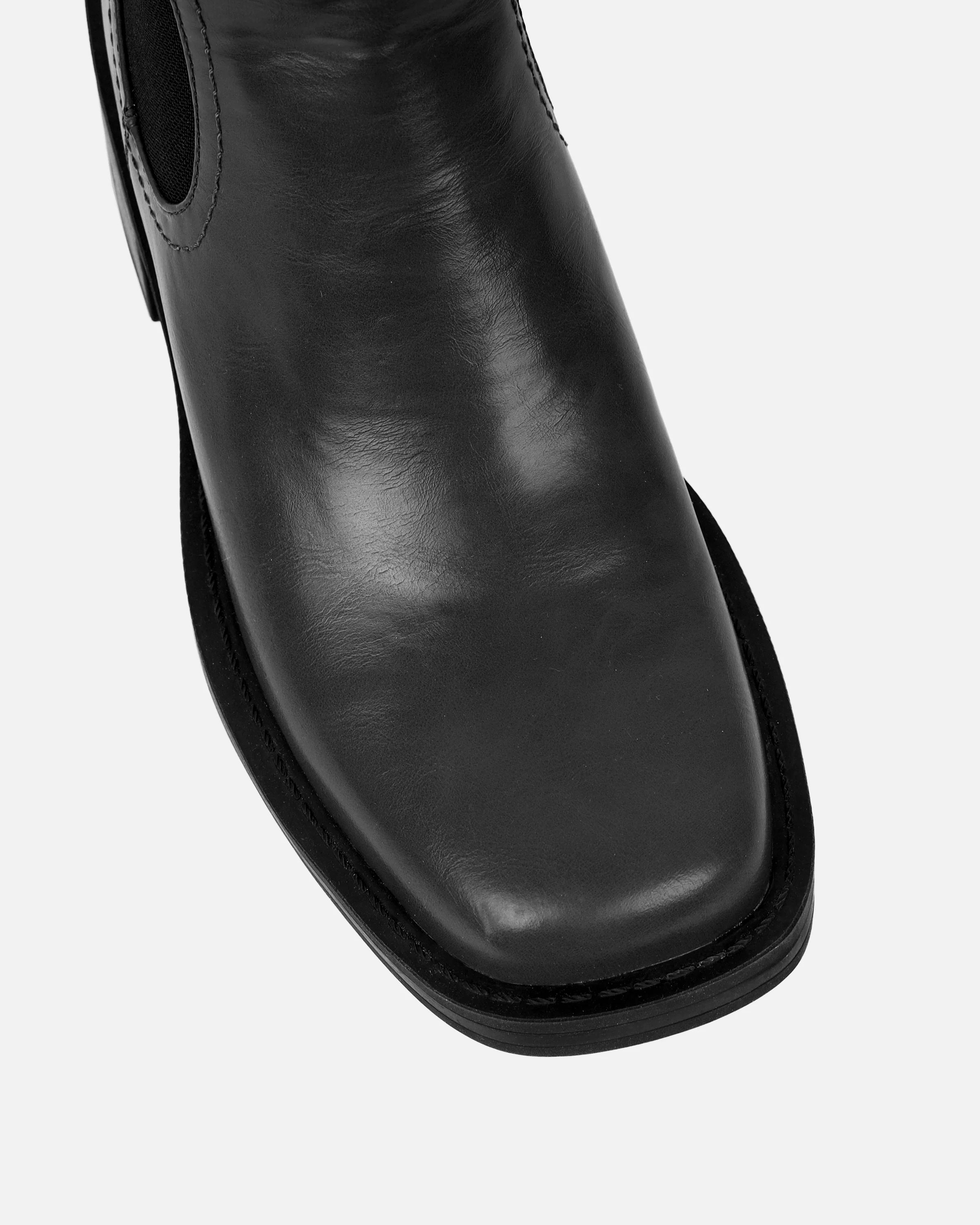 Walter Black Flat Ankle Boots - Image 4